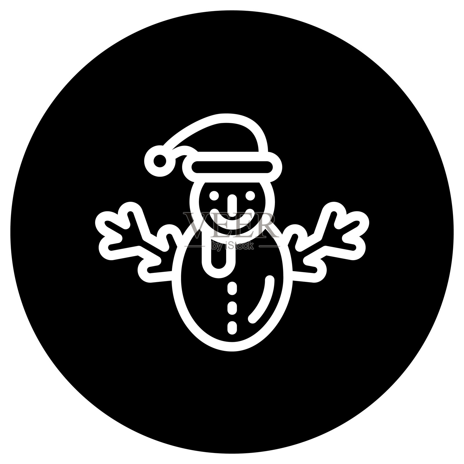 雪人矢量图标设计插图插画图片素材