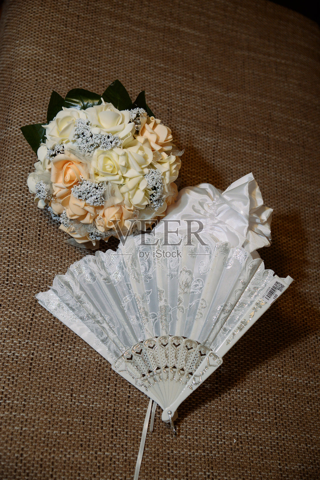 花朵和扇子照片摄影图片