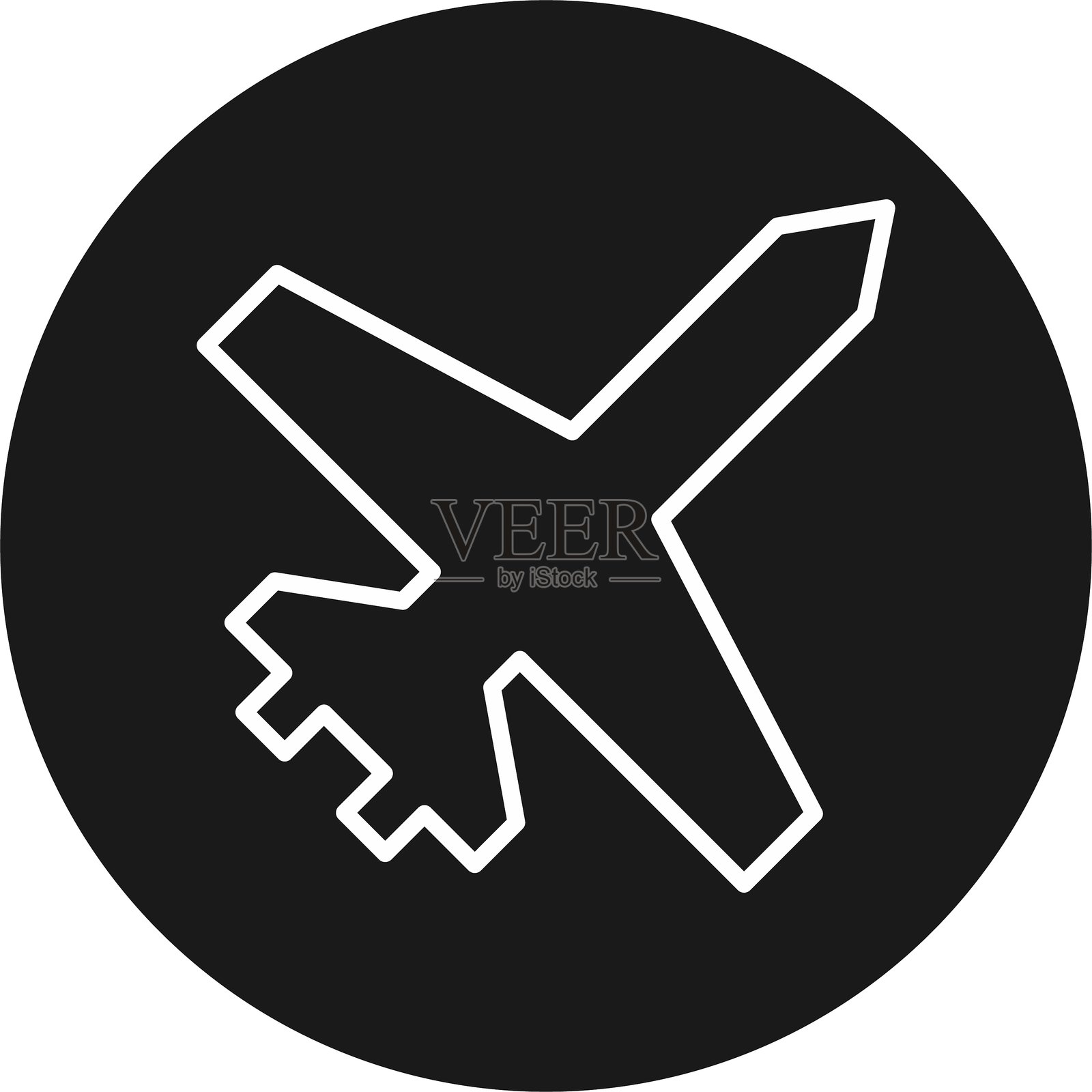 飞机图标插画图片素材