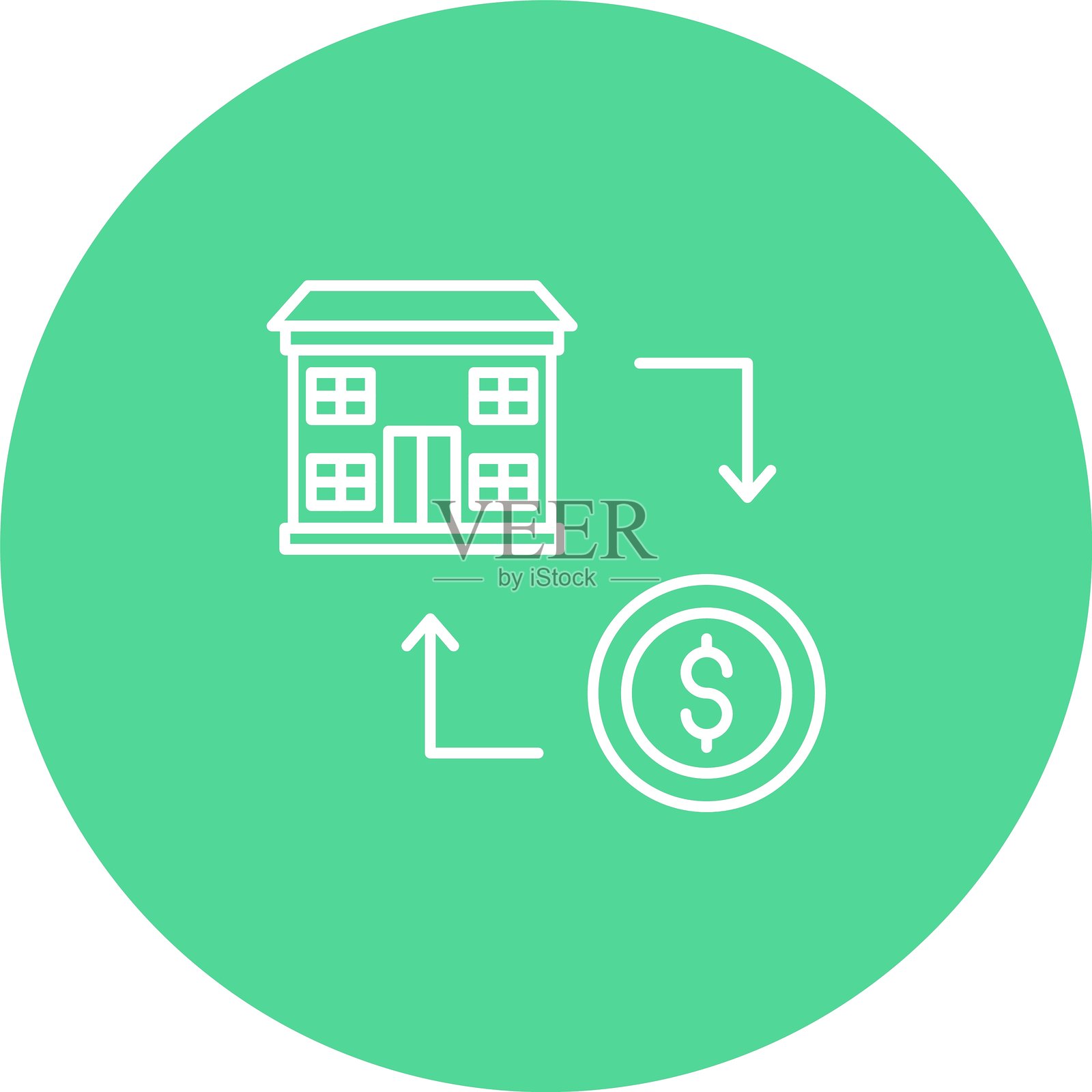 房屋图标插画图片素材