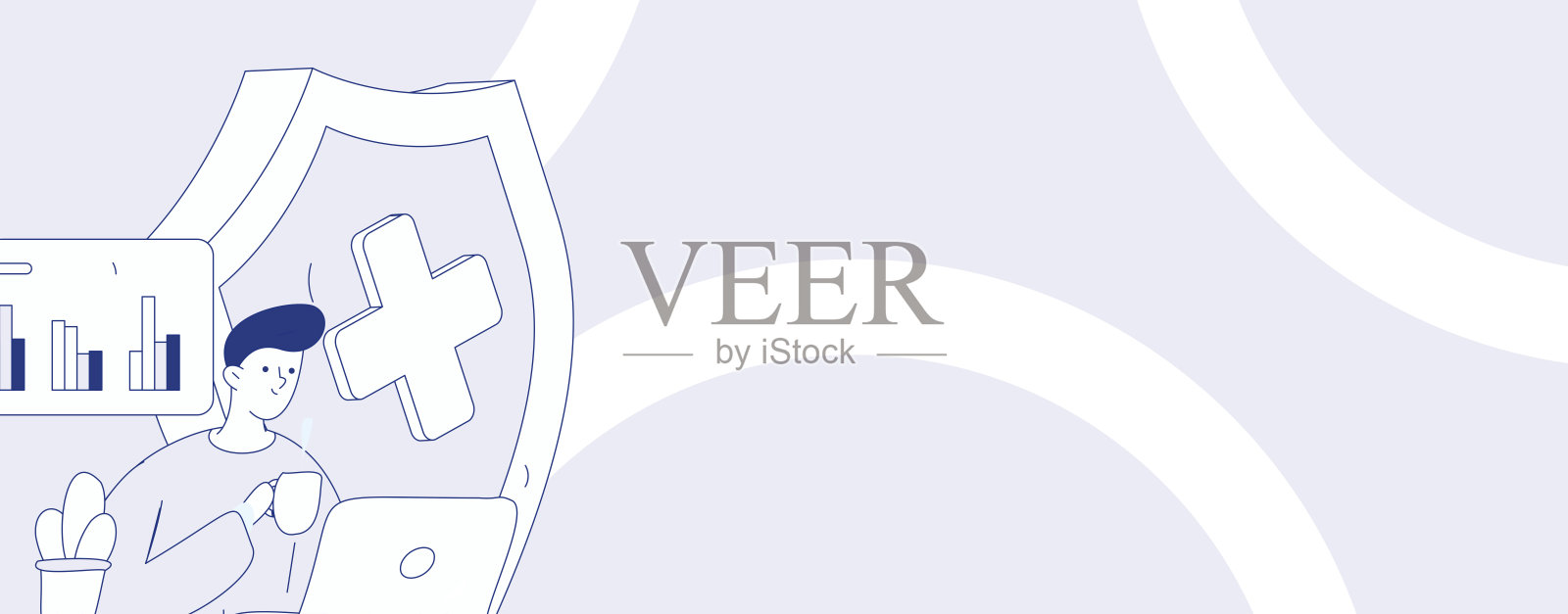 商业网络安全角色扁平矢量概念操作手绘插图插画图片素材