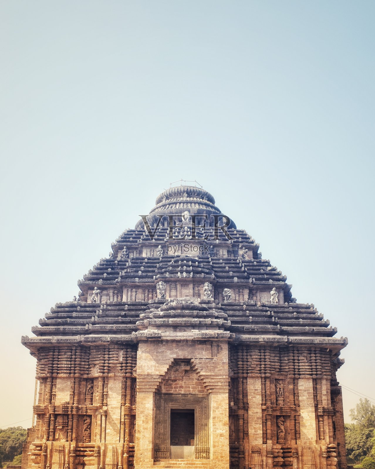 孔卡尔日神庙是位于印度奥里萨邦普里区，距离普里市约35公里的13世纪印度教太阳庙。照片摄影图片