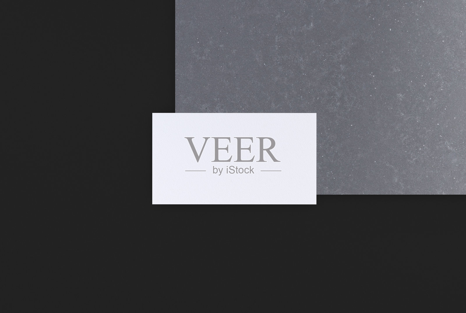 石制讲台上的名片模型照片摄影图片