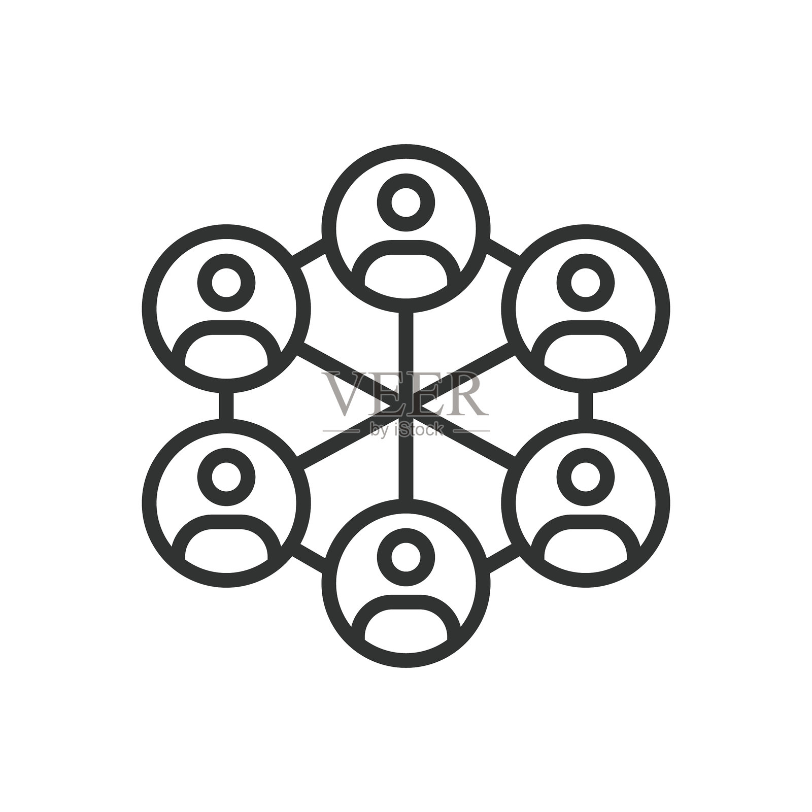 去中心化金融，线条设计图标。去中心化金融，DeFi，加密金融，区块链金融，白色背景矢量图。去中心化金融，可编辑线条图标。插画图片素材