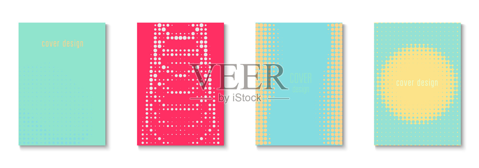 线条封面套件。酷炫的孟菲斯艺术与圆形。品牌文件夹的线性形状。波浪传单。极简主义图形海报。几何商业模板。时尚线条封面。插画图片素材