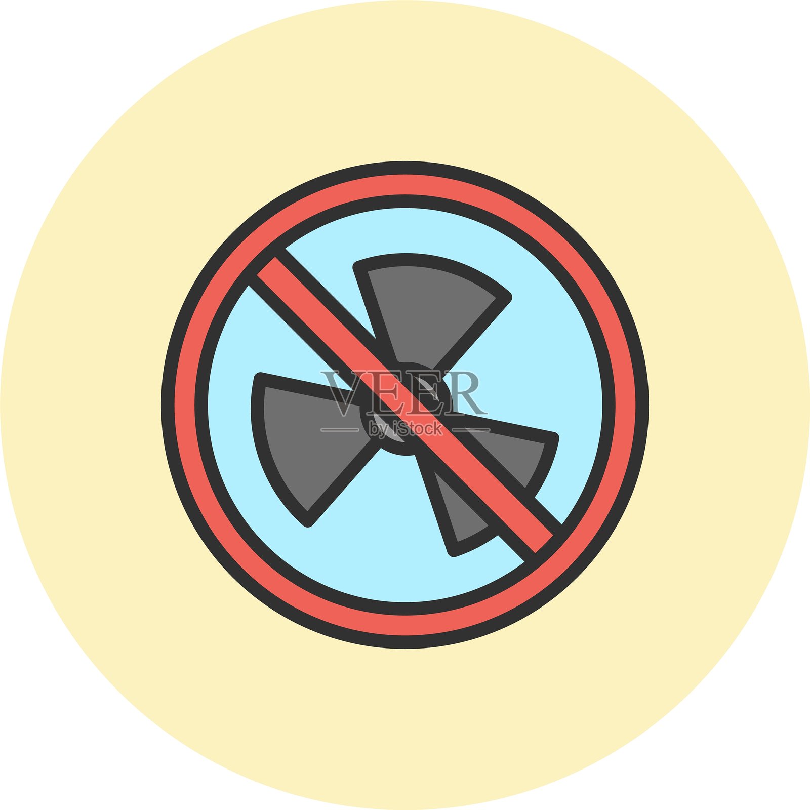 放射性线填充圆圈插画图片素材