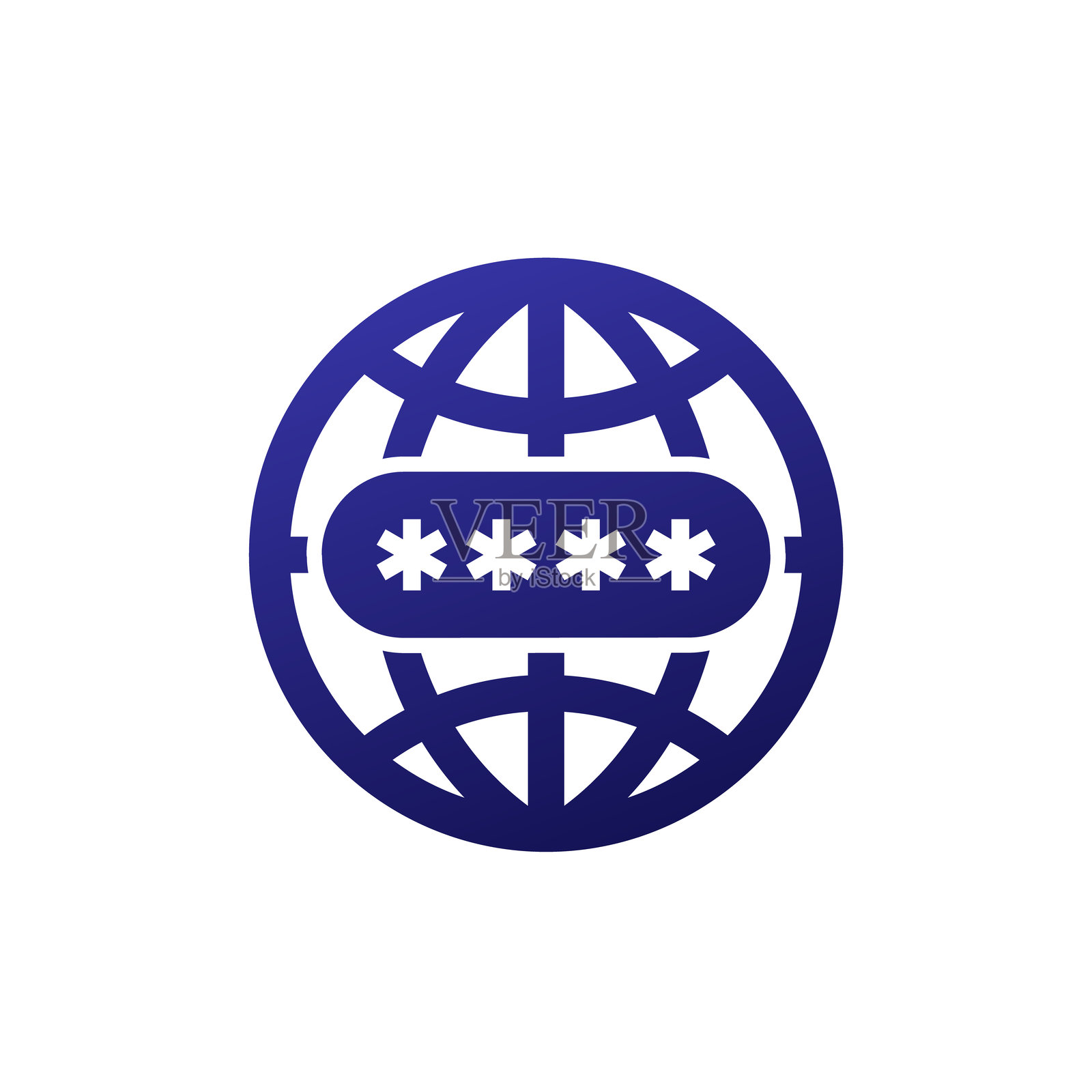 网络密码图标，计算机安全矢量图标插画图片素材