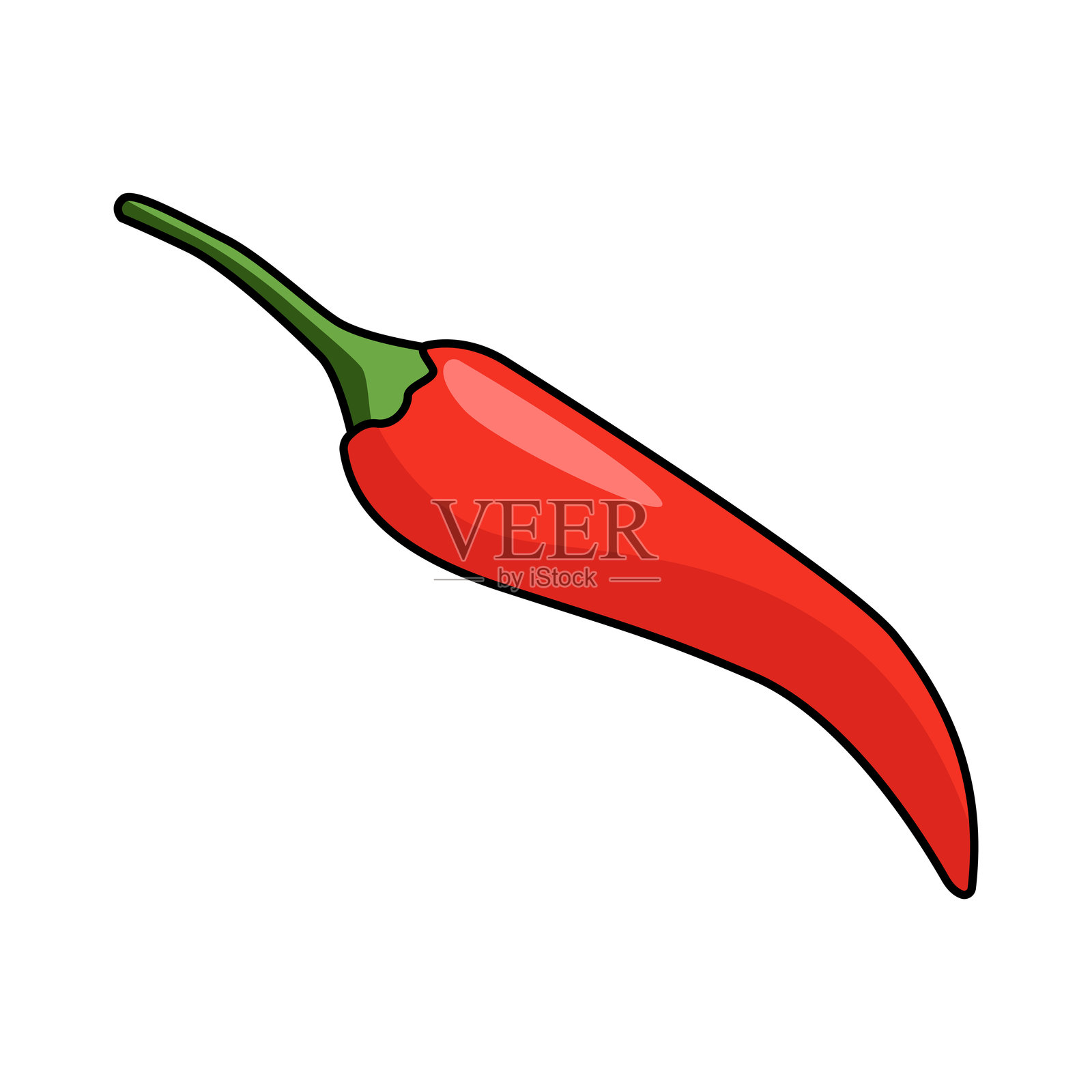 红辣椒插画图片素材
