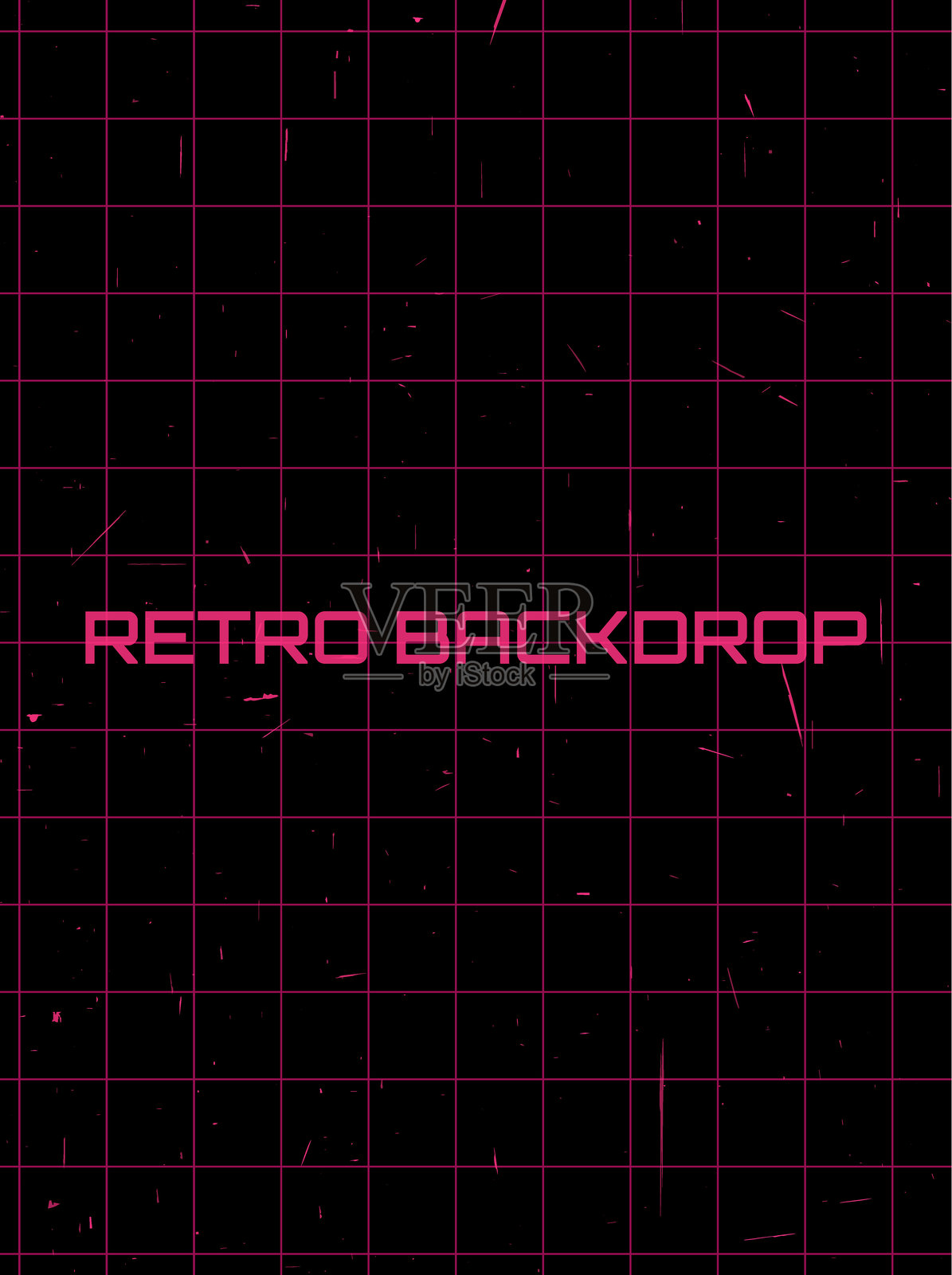 矢量插图。复古未来主义网格图案，带有刮擦纹理的背景。Y2K风格背景的集合。海报、封面、贺卡、传单、社交媒体、营销和广告的设计元素。插画图片素材