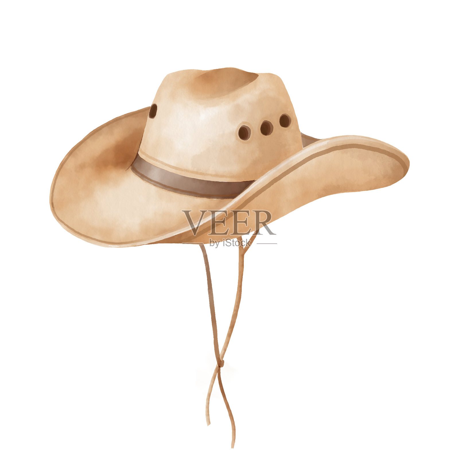 牛仔帽插画图片素材