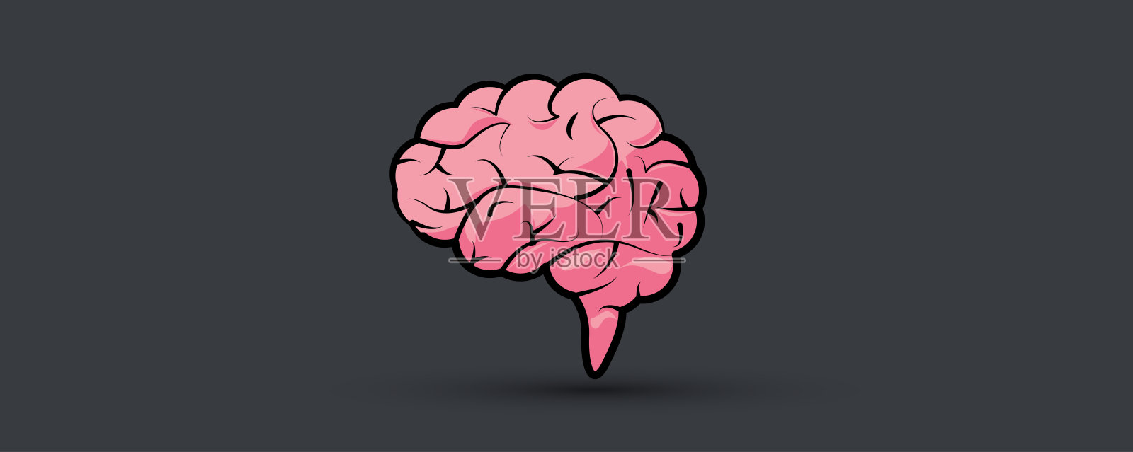 人工智能大脑概念插画图片素材