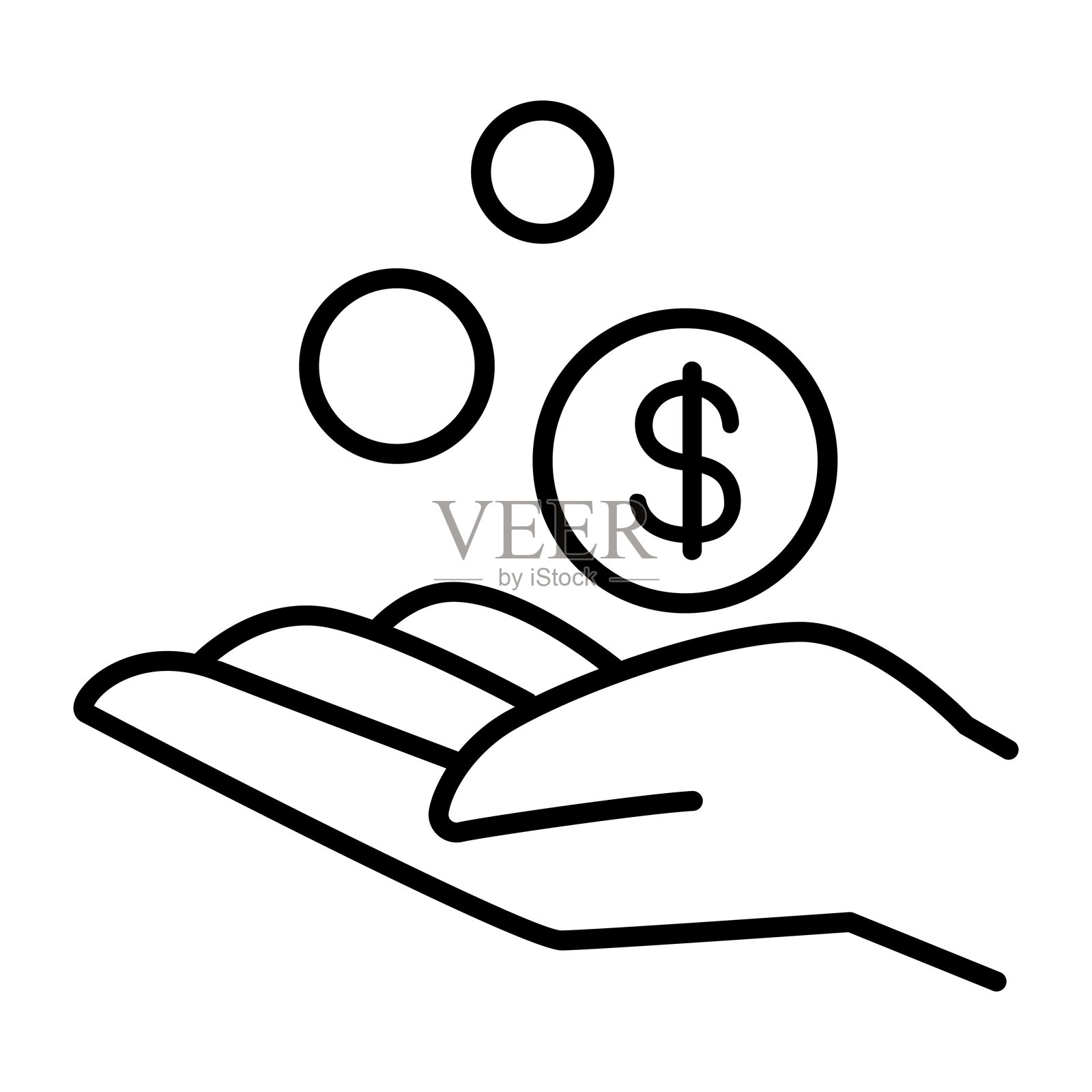 股息图标插画图片素材