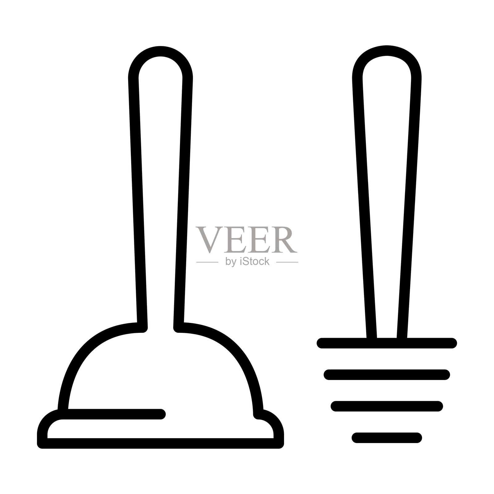 厕所工具图标插画图片素材