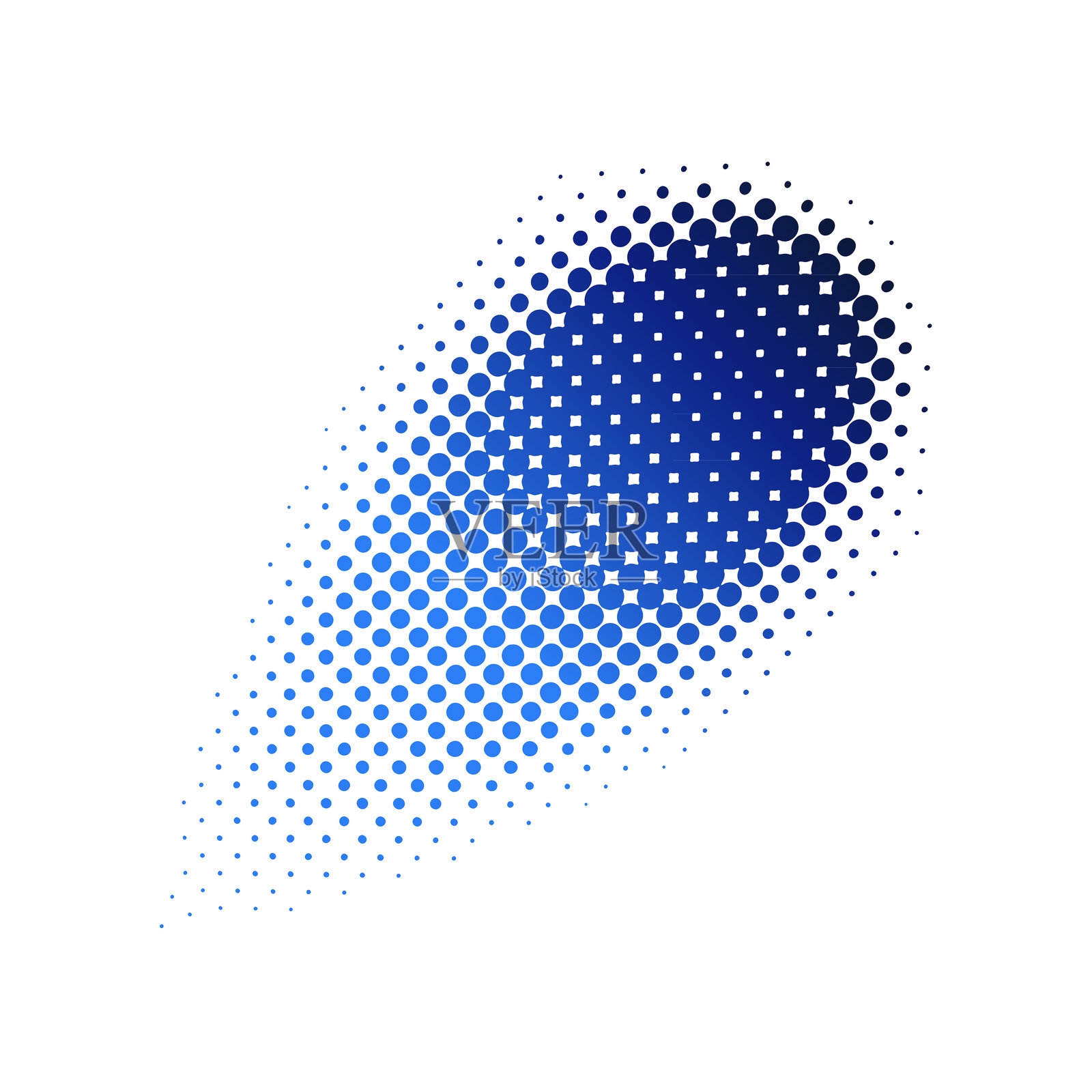 半色调点阵彗星与光速尾迹插画图片素材