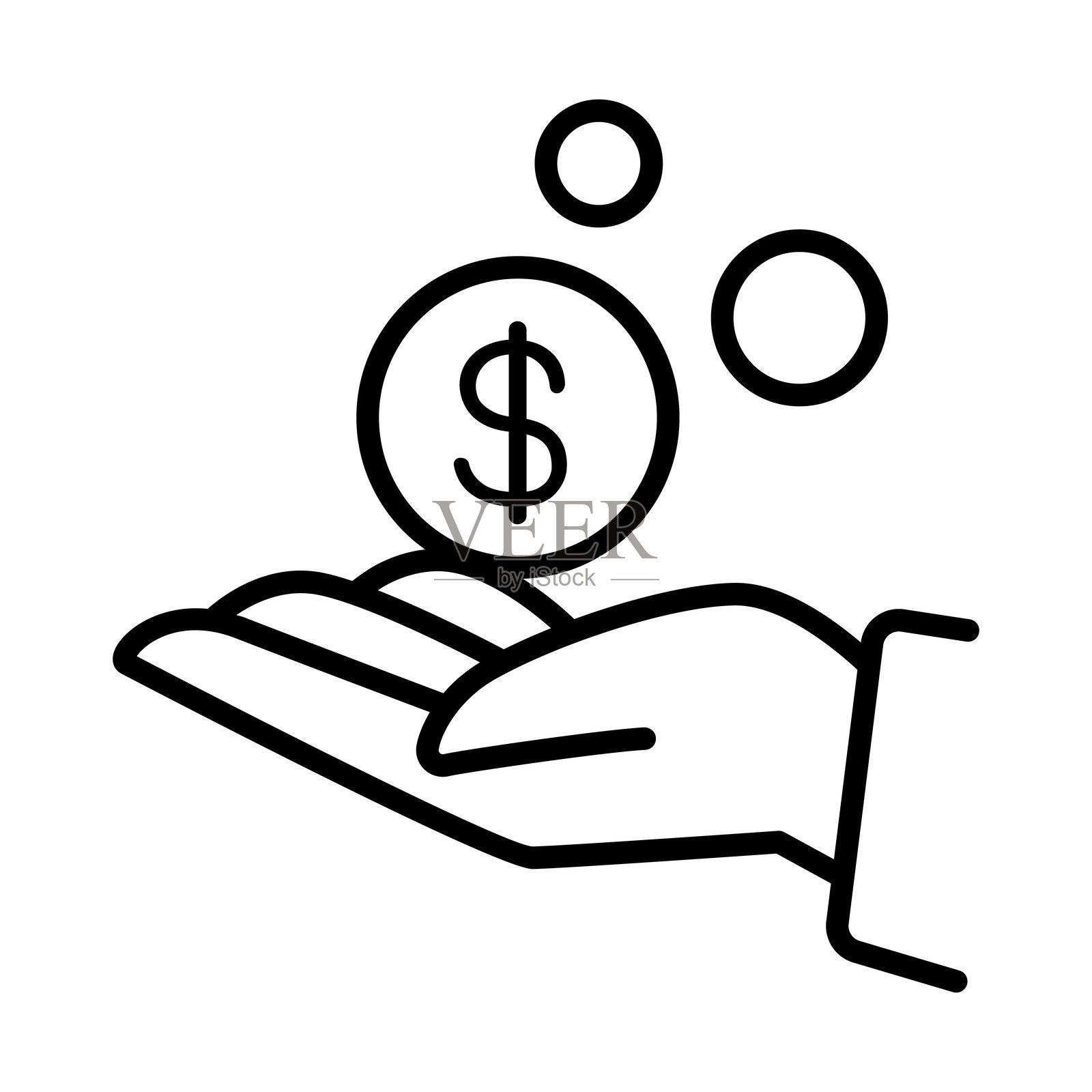 金融图标插画图片素材