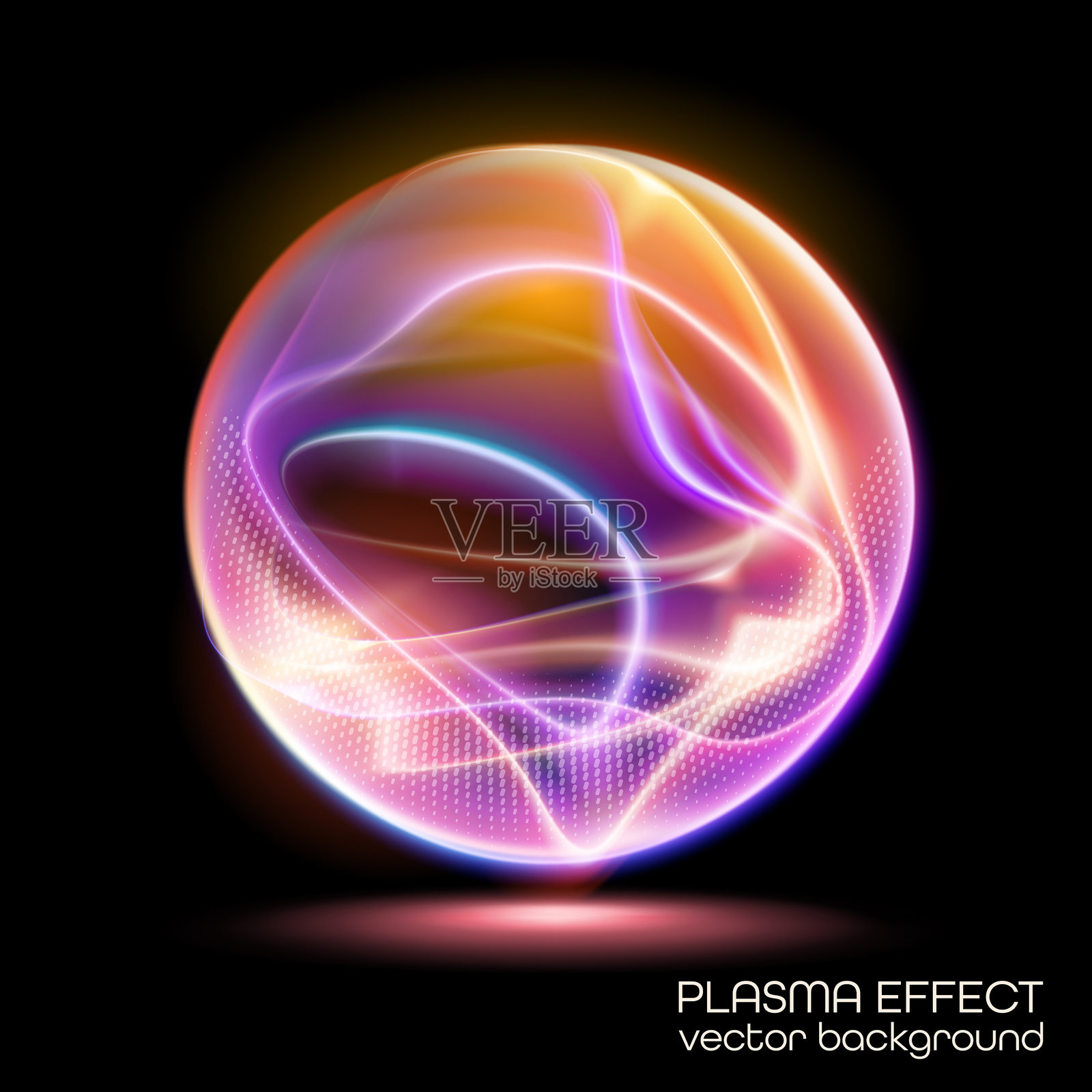 现代矢量背景，带有霓虹旋涡。网络空间、数字技术和未来风格的图像。插画图片素材