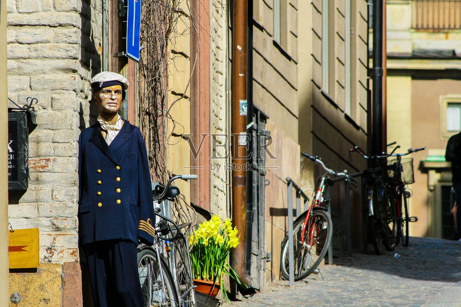 斯德哥尔摩著名的老城雕像照片摄影图片