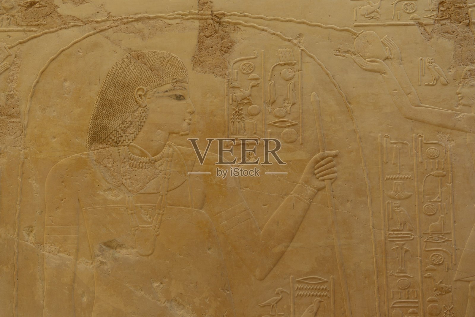 拉莫斯墓，贵族墓葬，库尔纳，卢克索，埃及，非洲。照片摄影图片