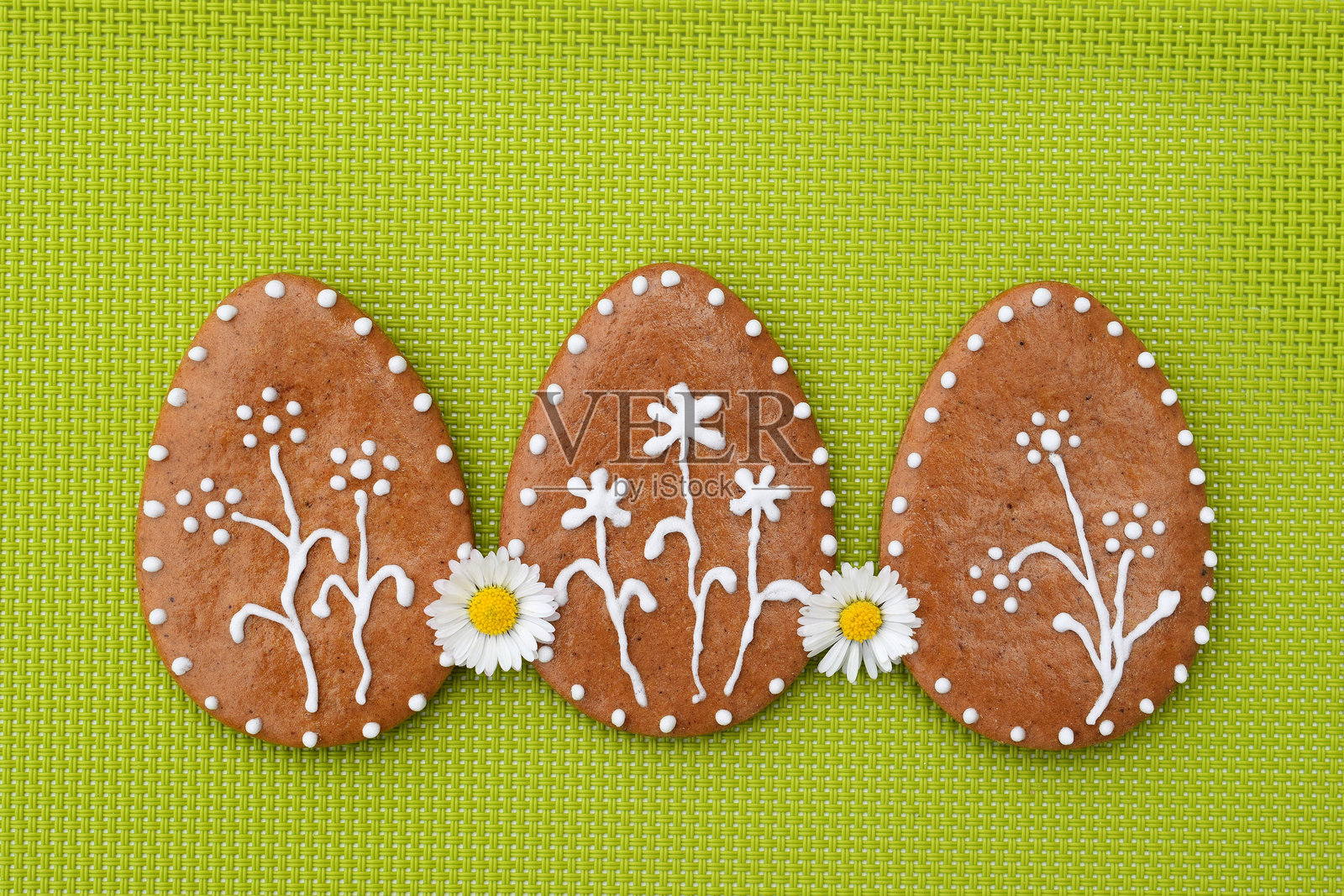 复活节姜饼饼干照片摄影图片
