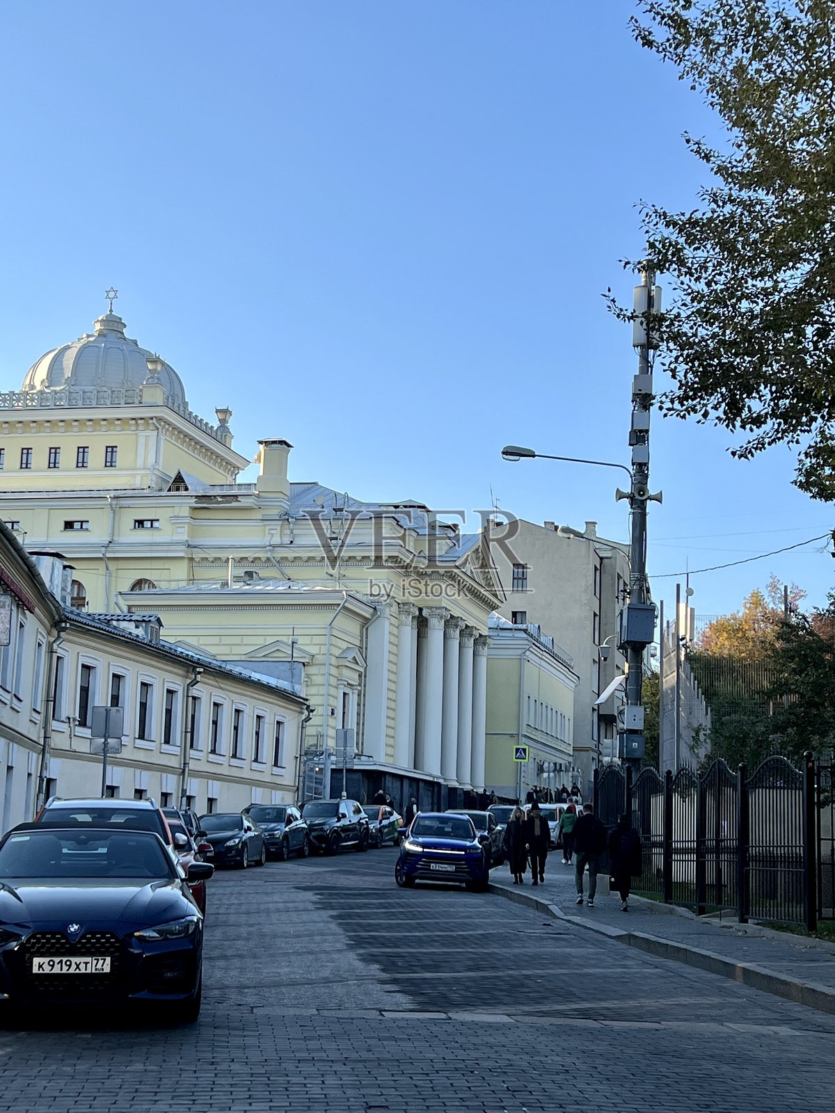 莫斯科合唱犹太教堂，俄罗斯莫斯科照片摄影图片