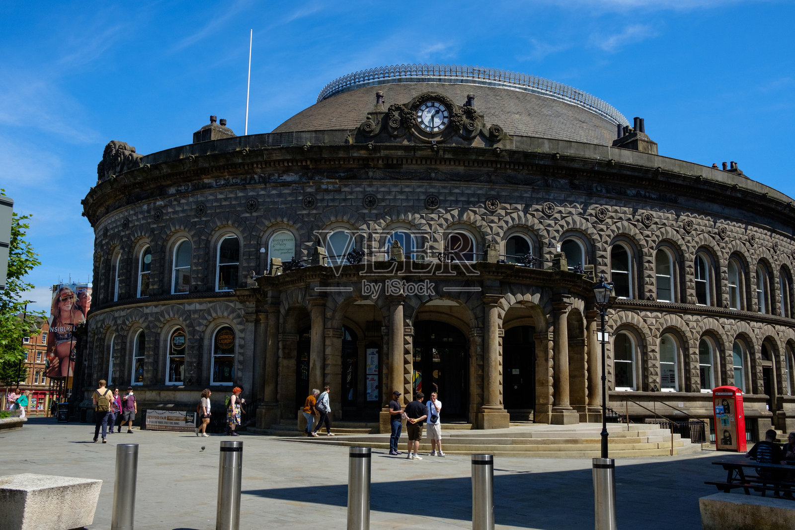 利兹玉米交易所购物中心，拥有时尚独特的商店照片摄影图片