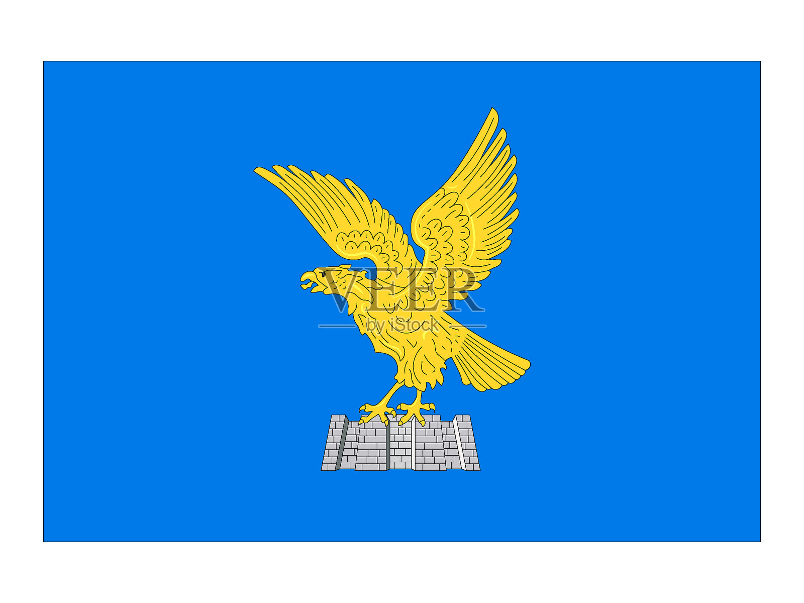 弗留利-威尼斯朱利亚的旗帜、地图或纹章插画图片素材