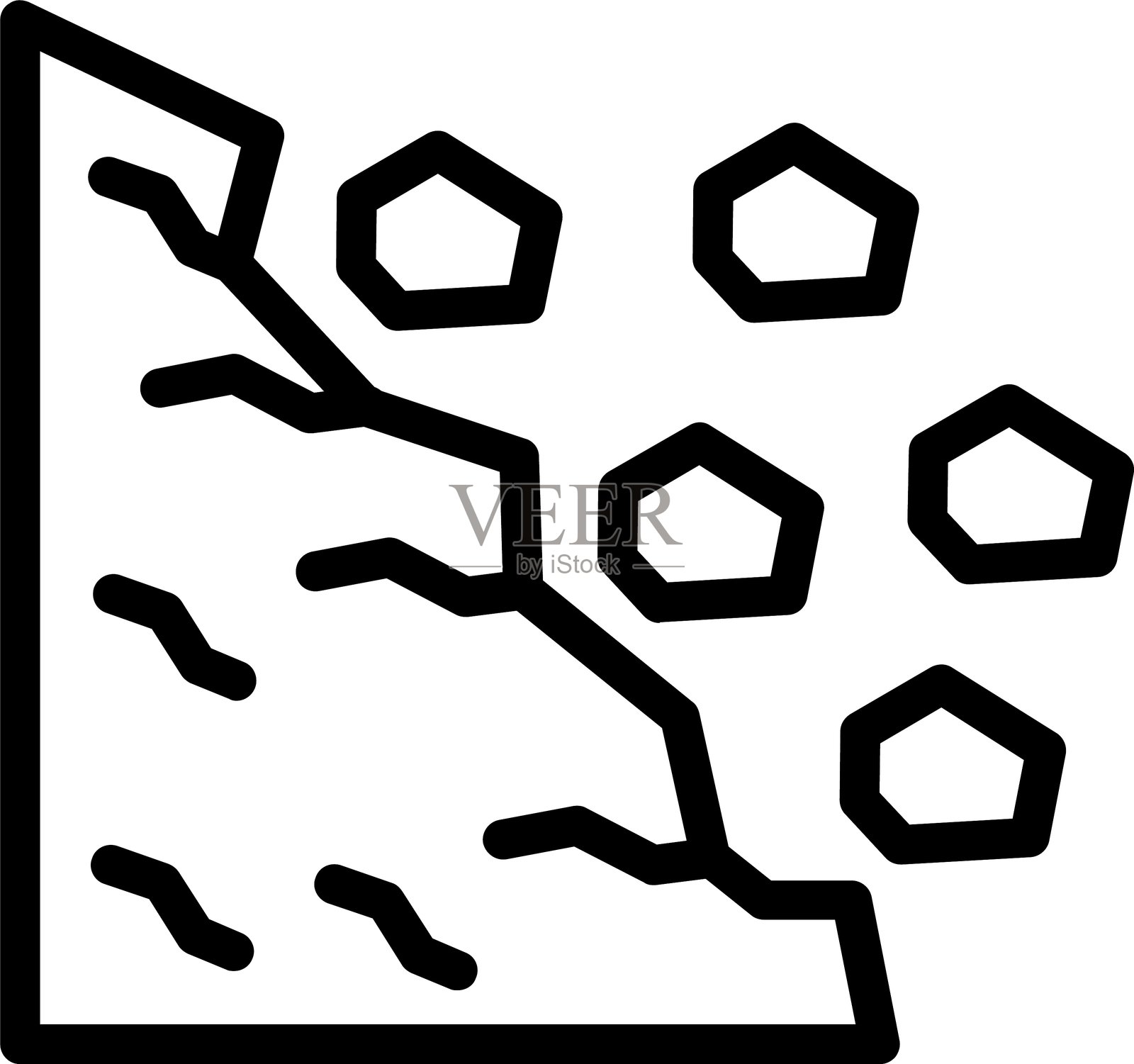 泥石流插画图片素材