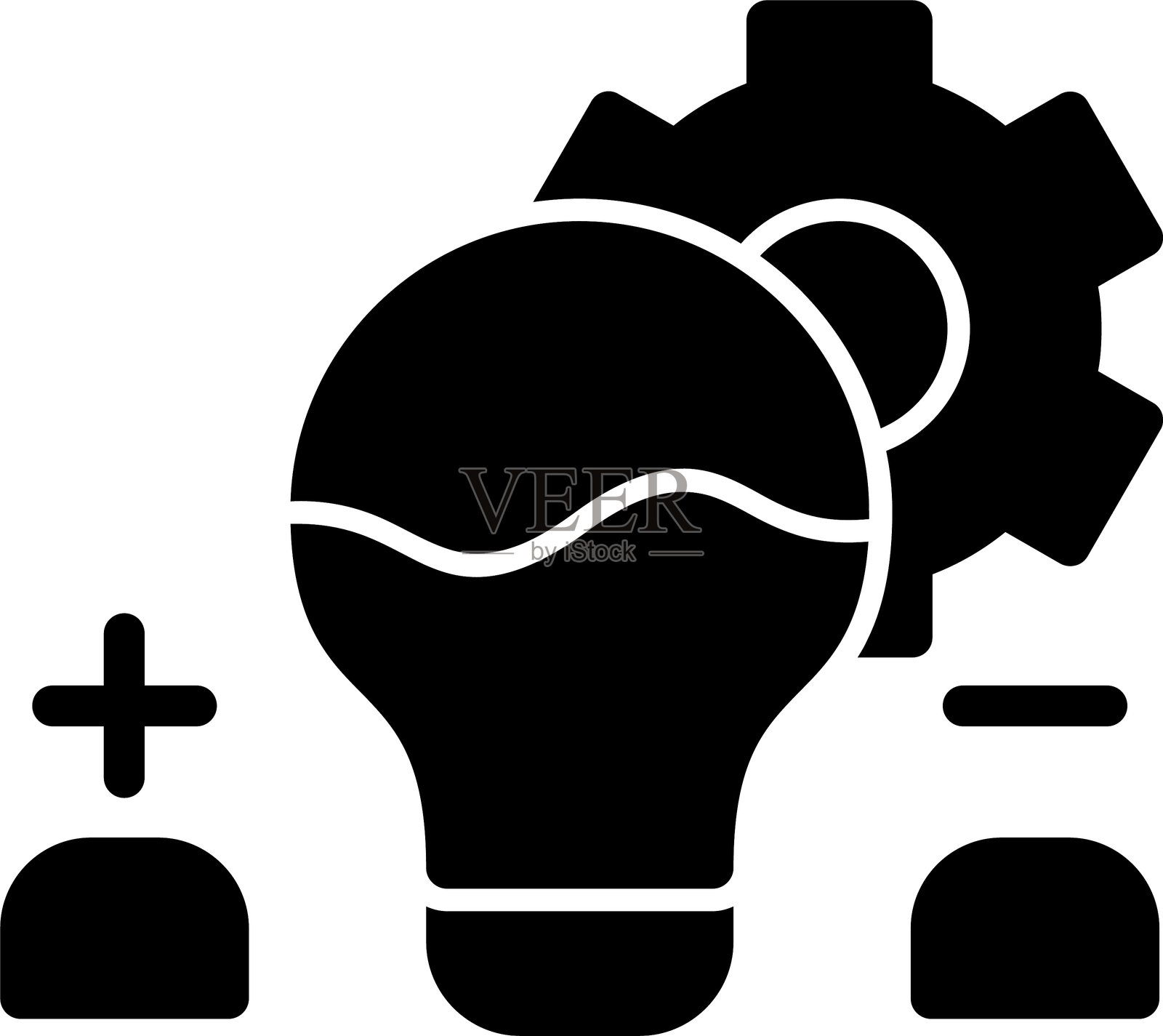 物理符号风格图标设计插画图片素材