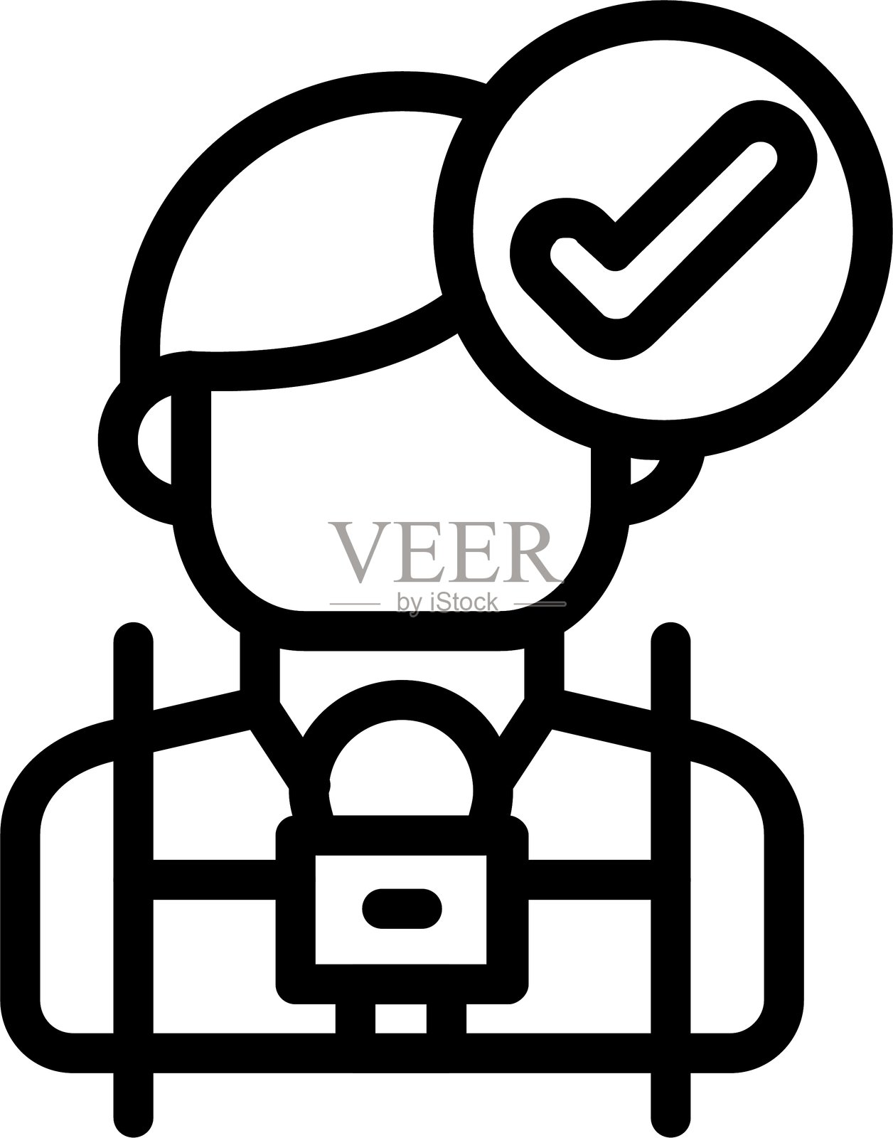 新闻记者插画图片素材