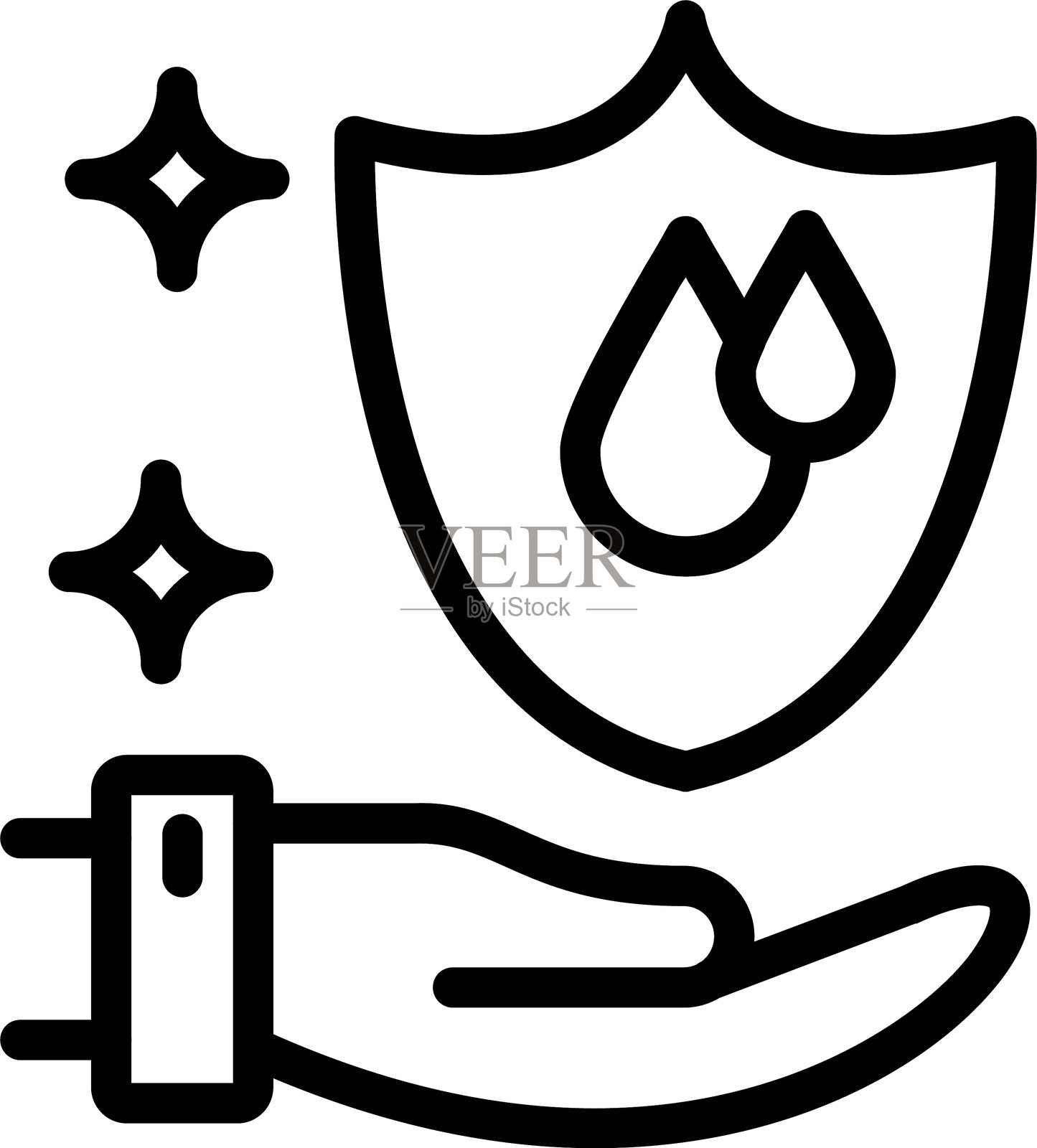 清洁水项目插画图片素材