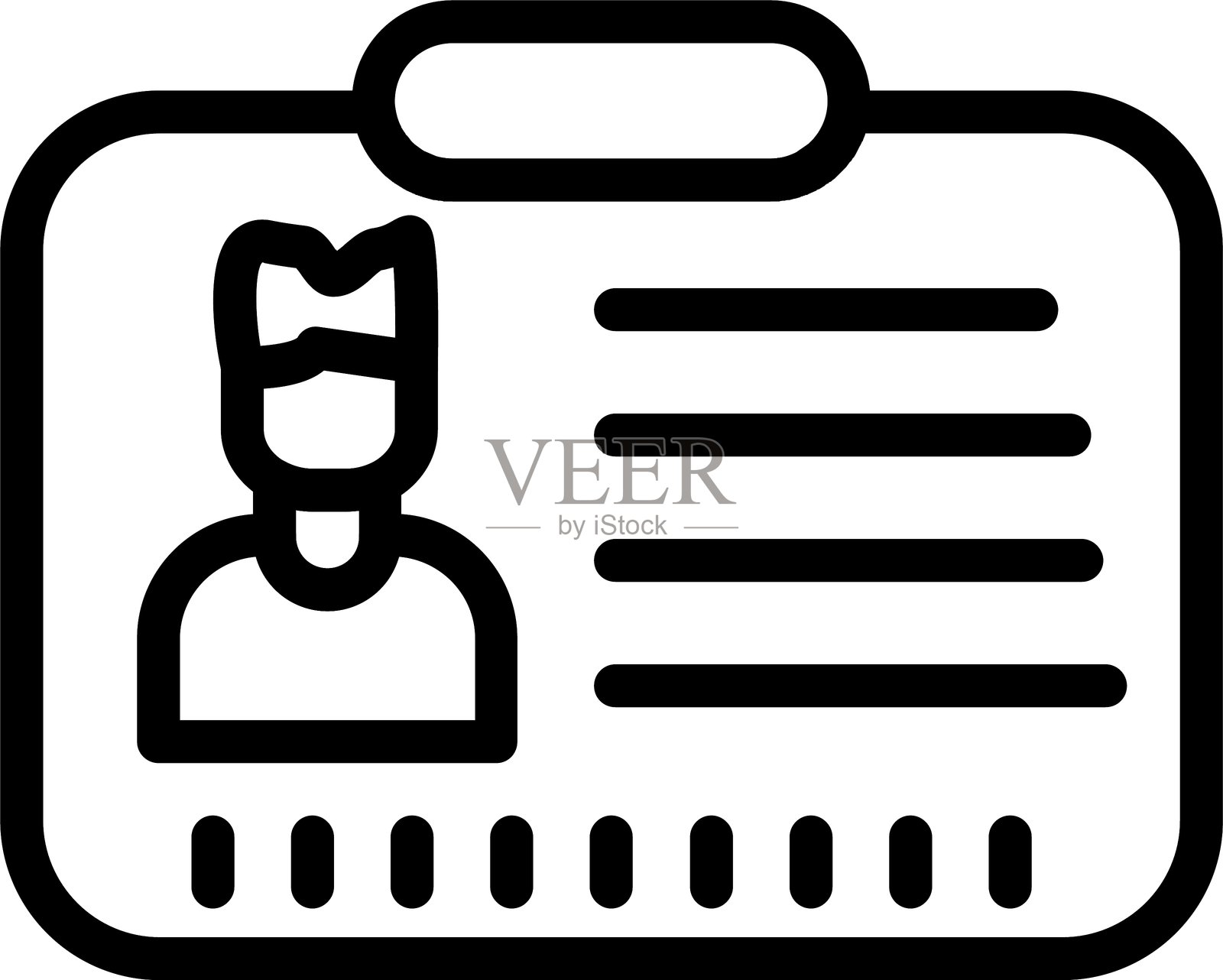 身份徽章插画图片素材