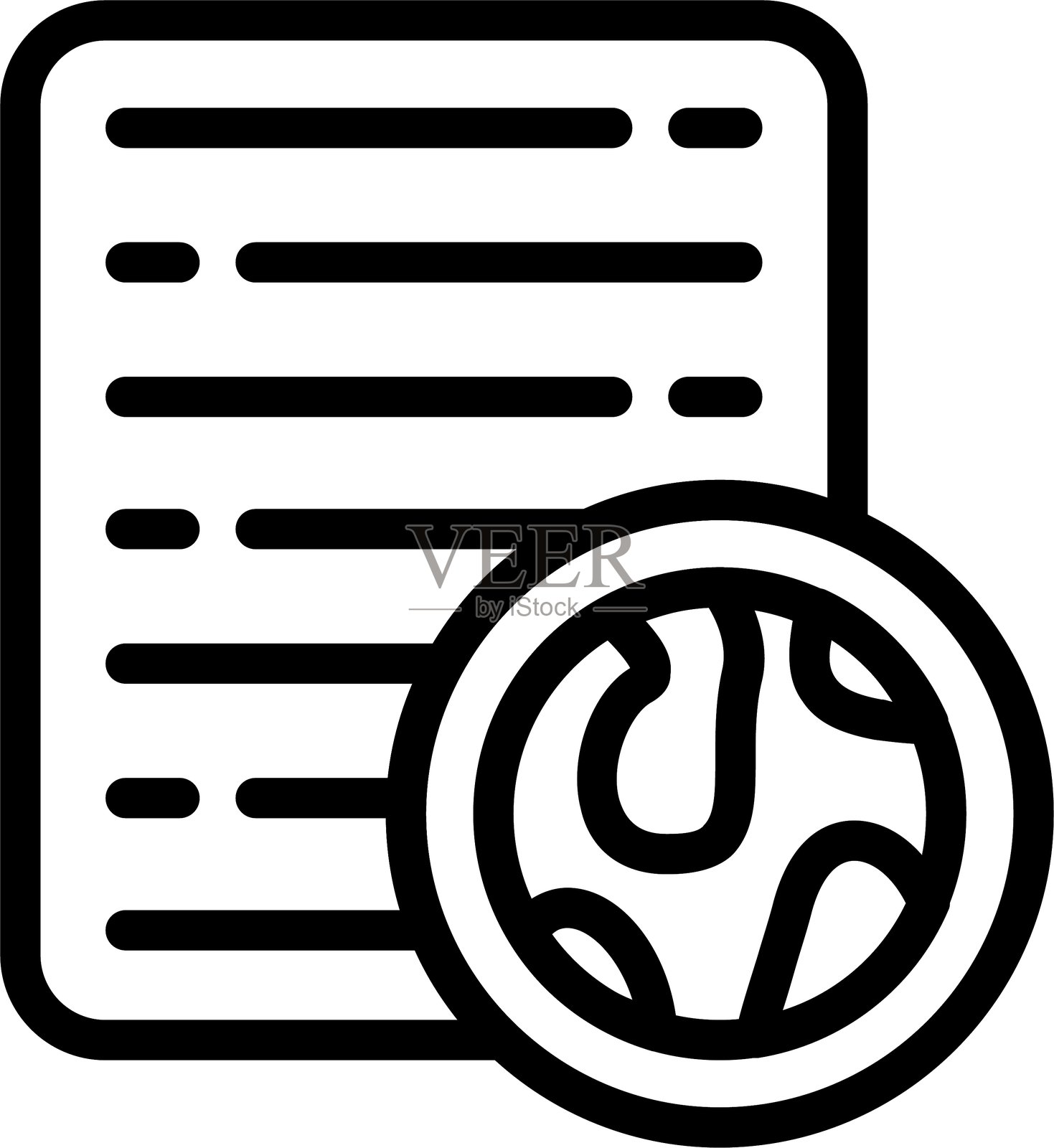 全球纸张插画图片素材