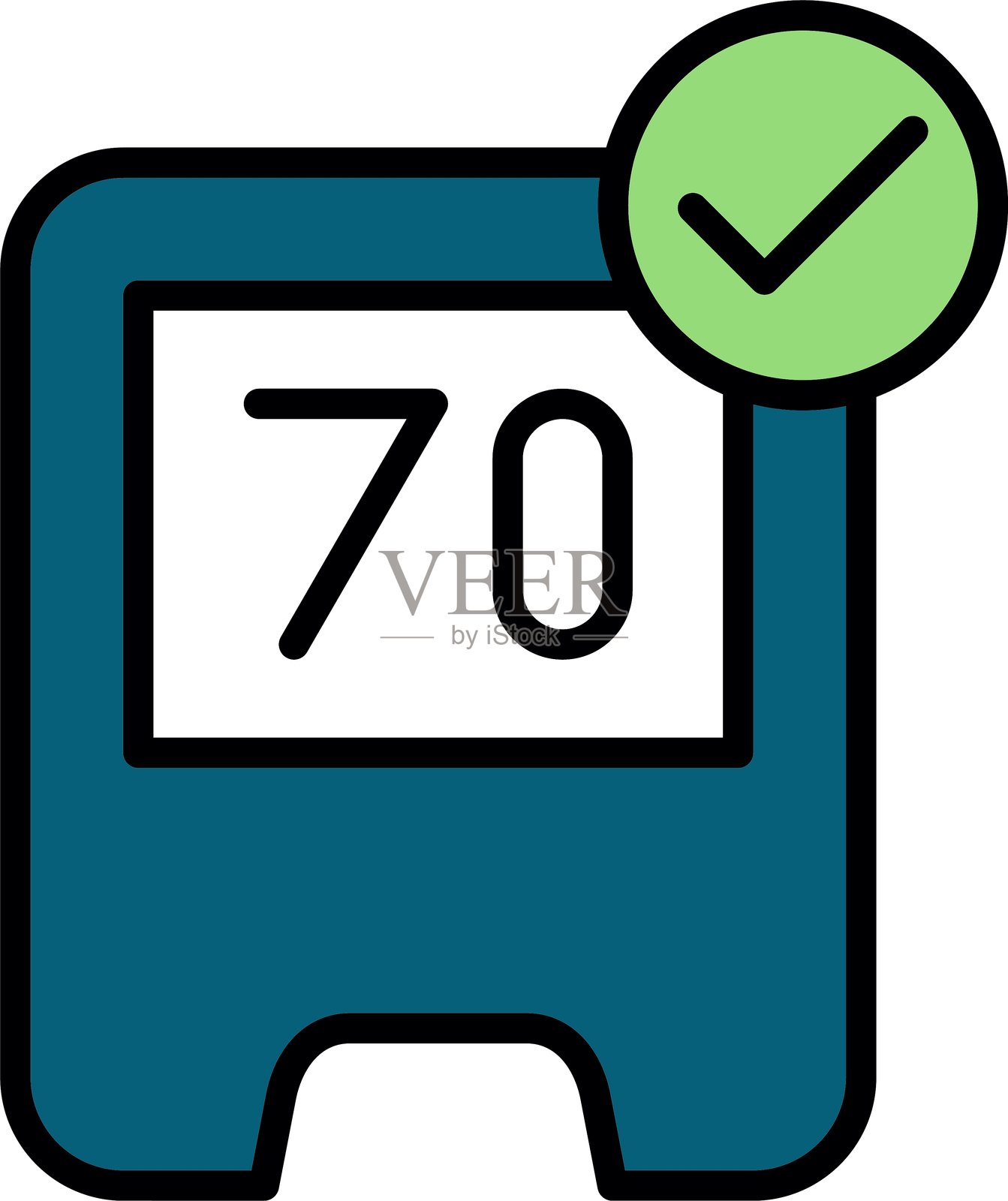 血糖仪图标插画图片素材