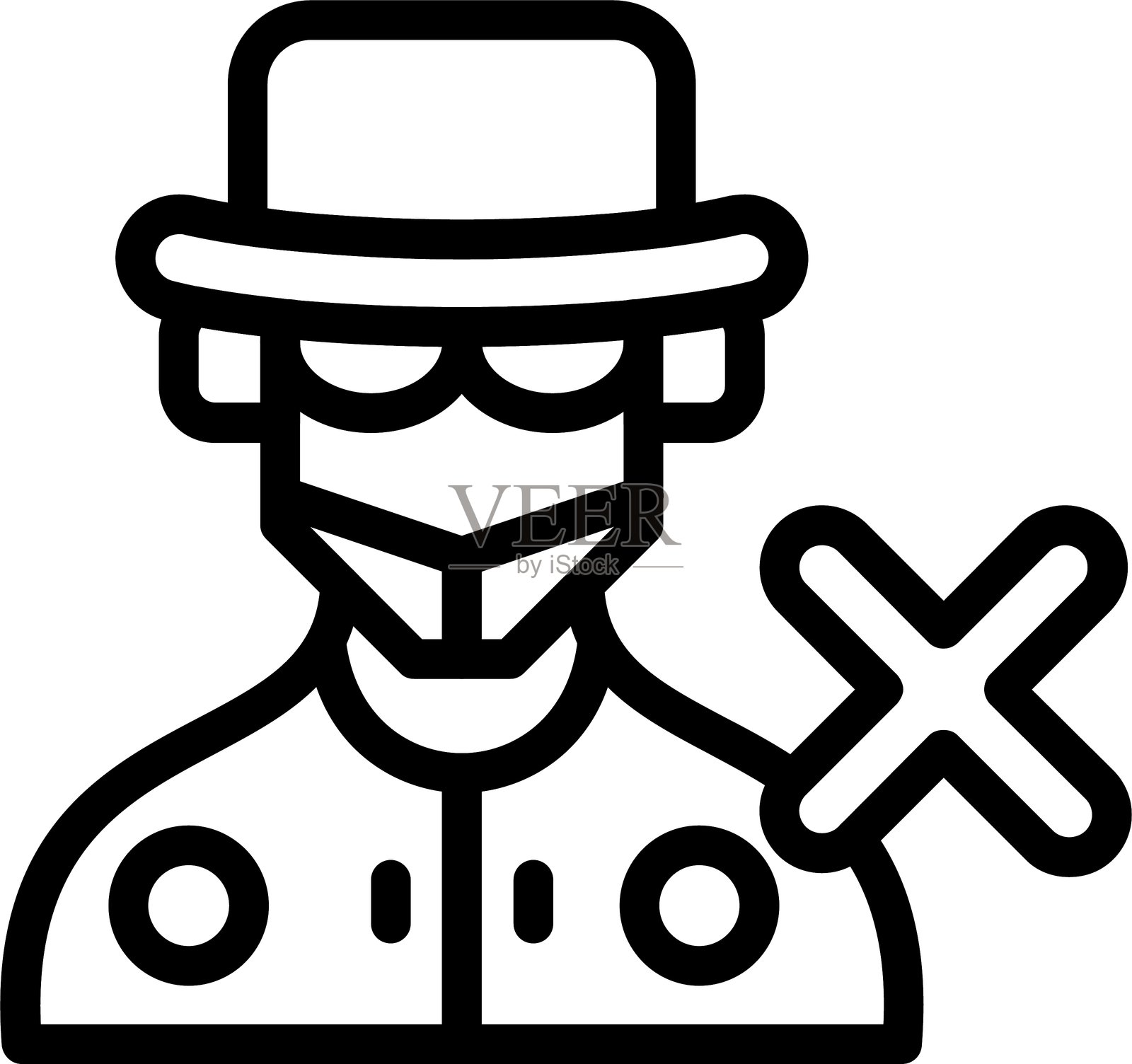 腐败监测插画图片素材