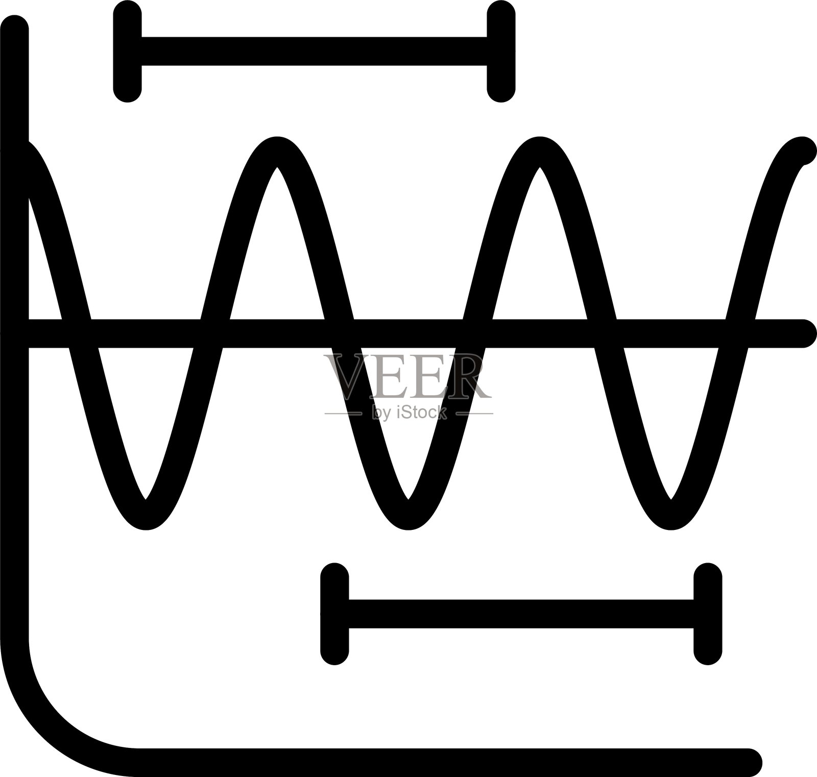 波长插画图片素材
