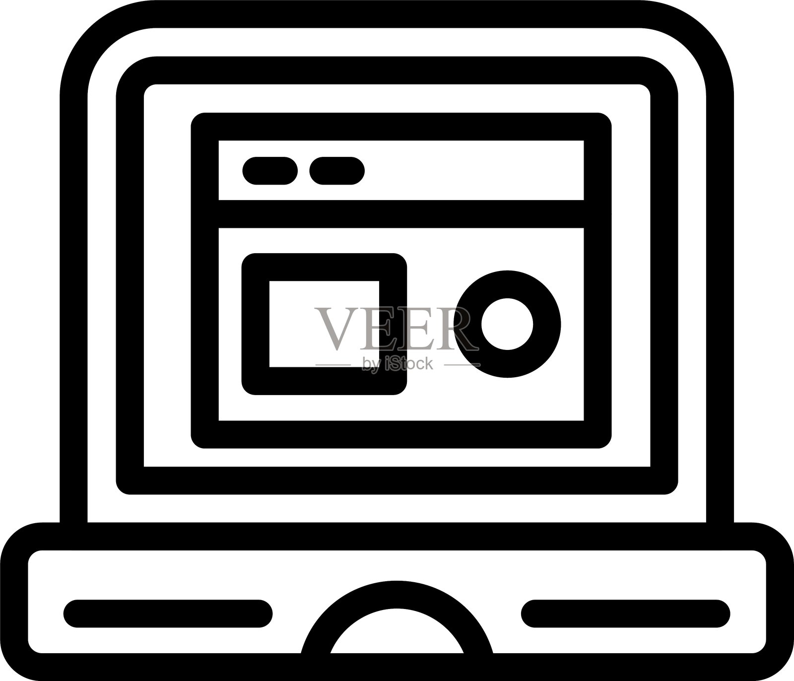 笔记本电脑插画图片素材