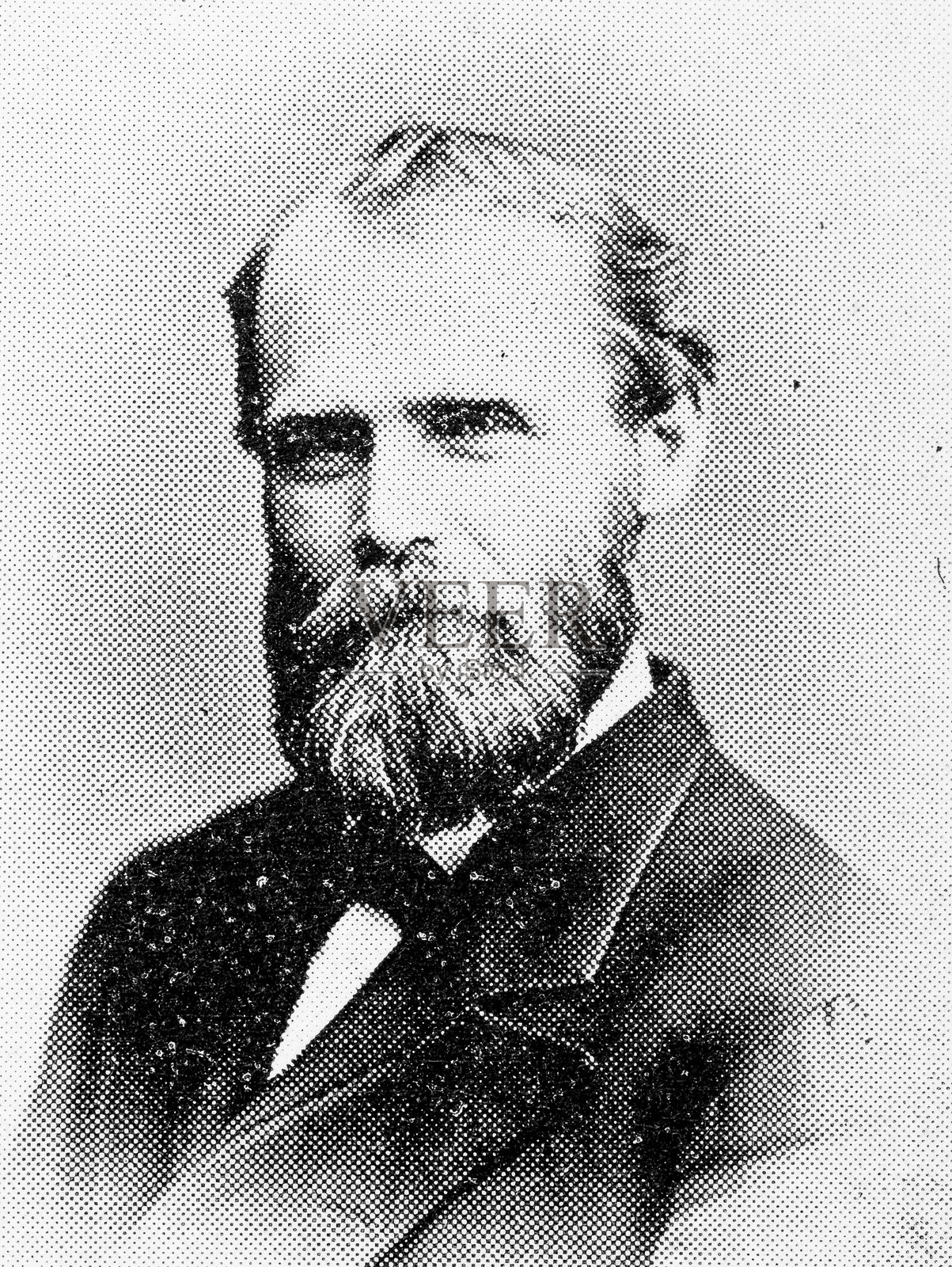 罗切斯特大学的肖像：W C 威尔金森插画图片素材