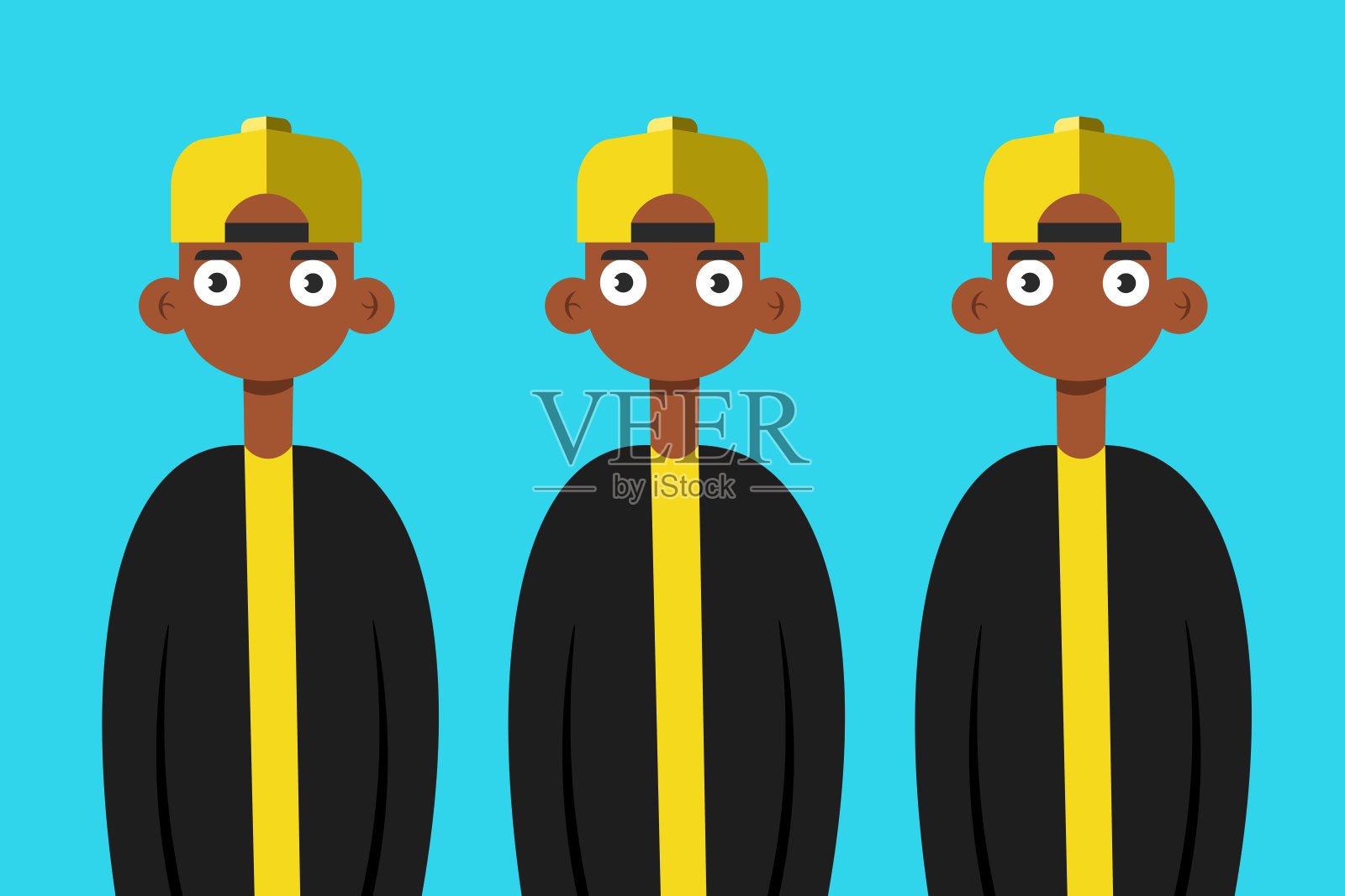 男孩角色插画图片素材