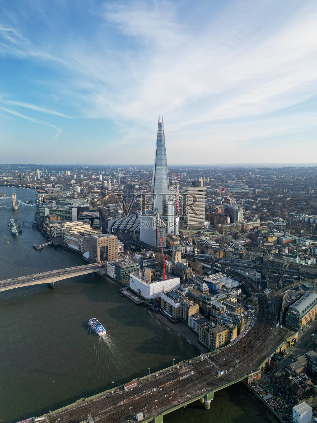 伦敦桥火车站，伦敦，英国照片摄影图片