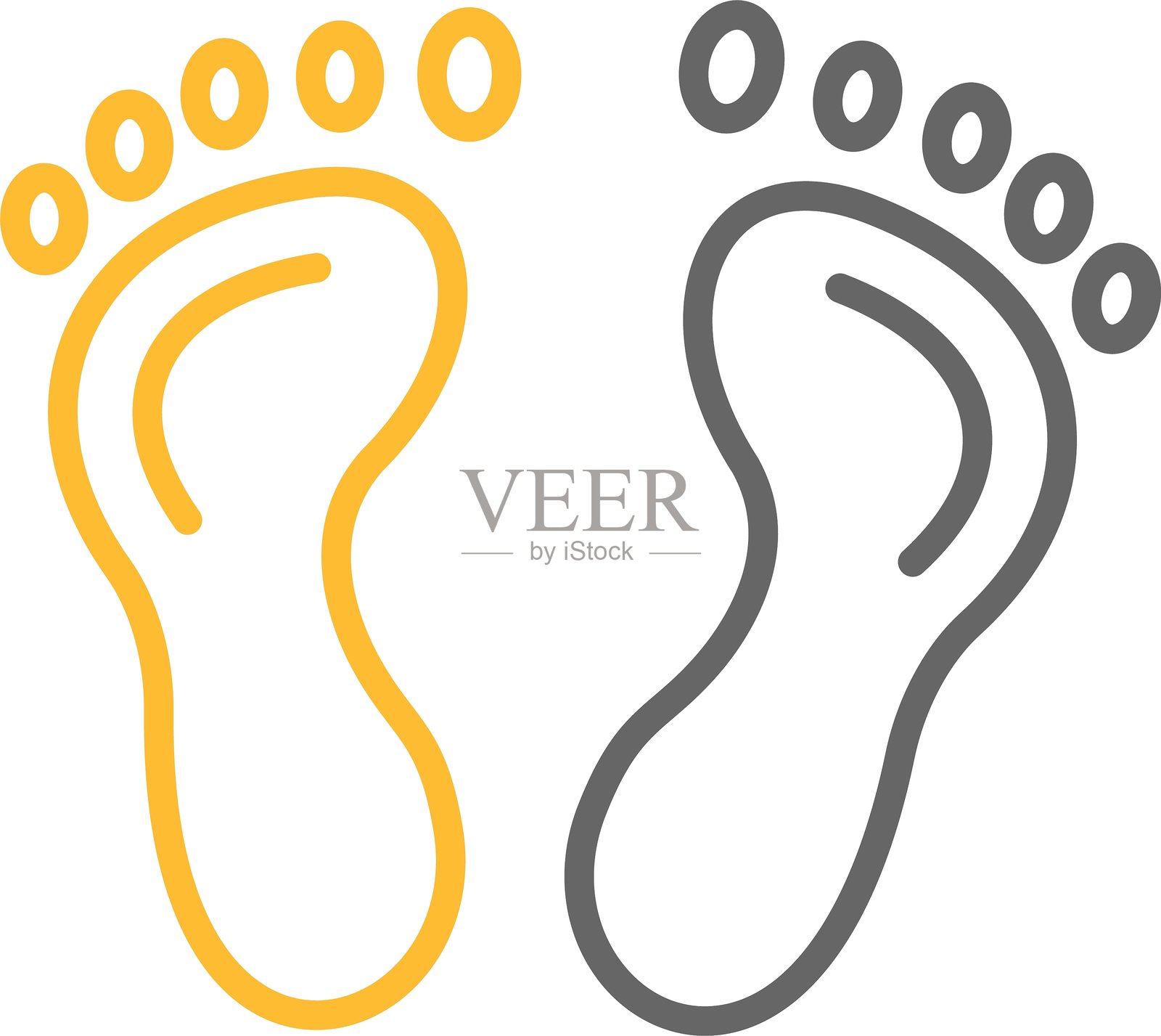 脚图标插画图片素材