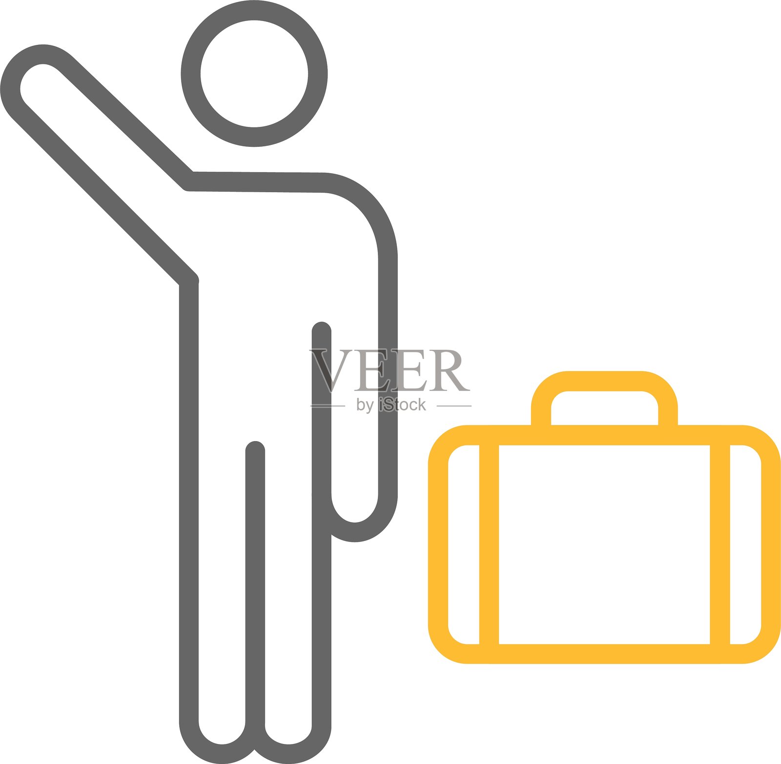 乘客图标插画图片素材