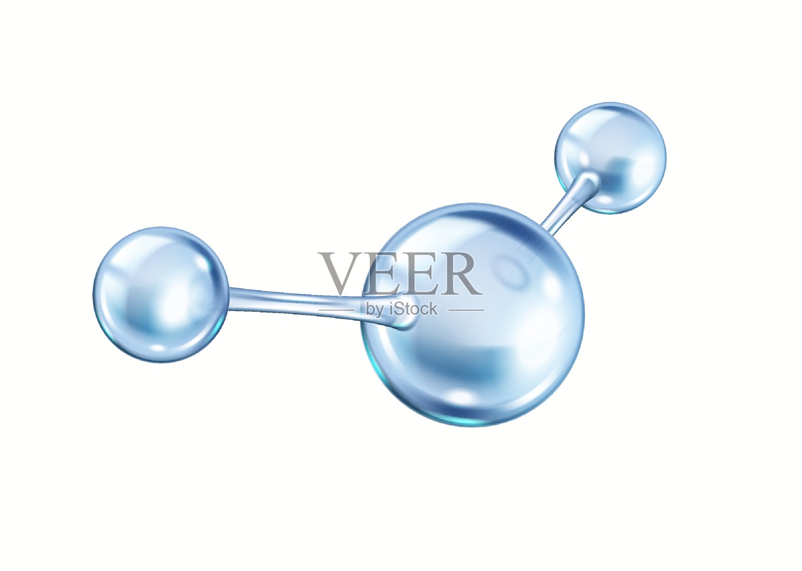 胶原蛋白分子结构的真实矢量插图插画图片素材