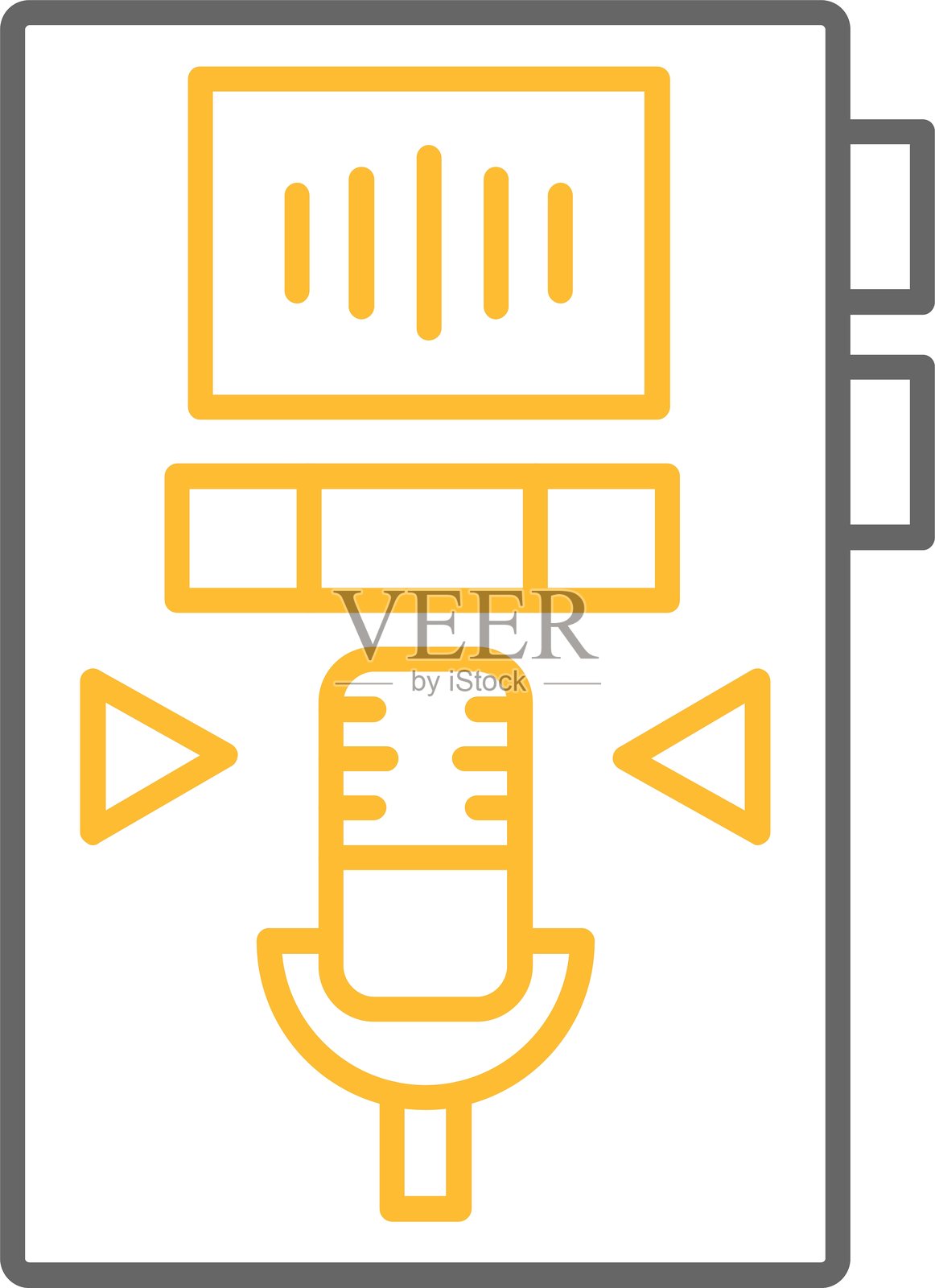 音频录制图标插画图片素材