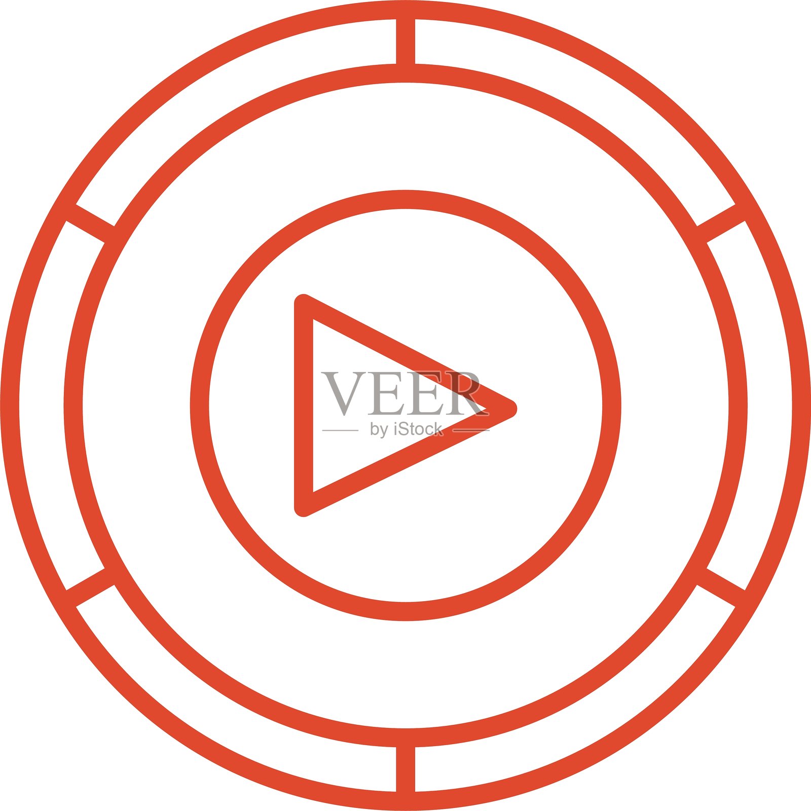 播放按钮图标插画图片素材