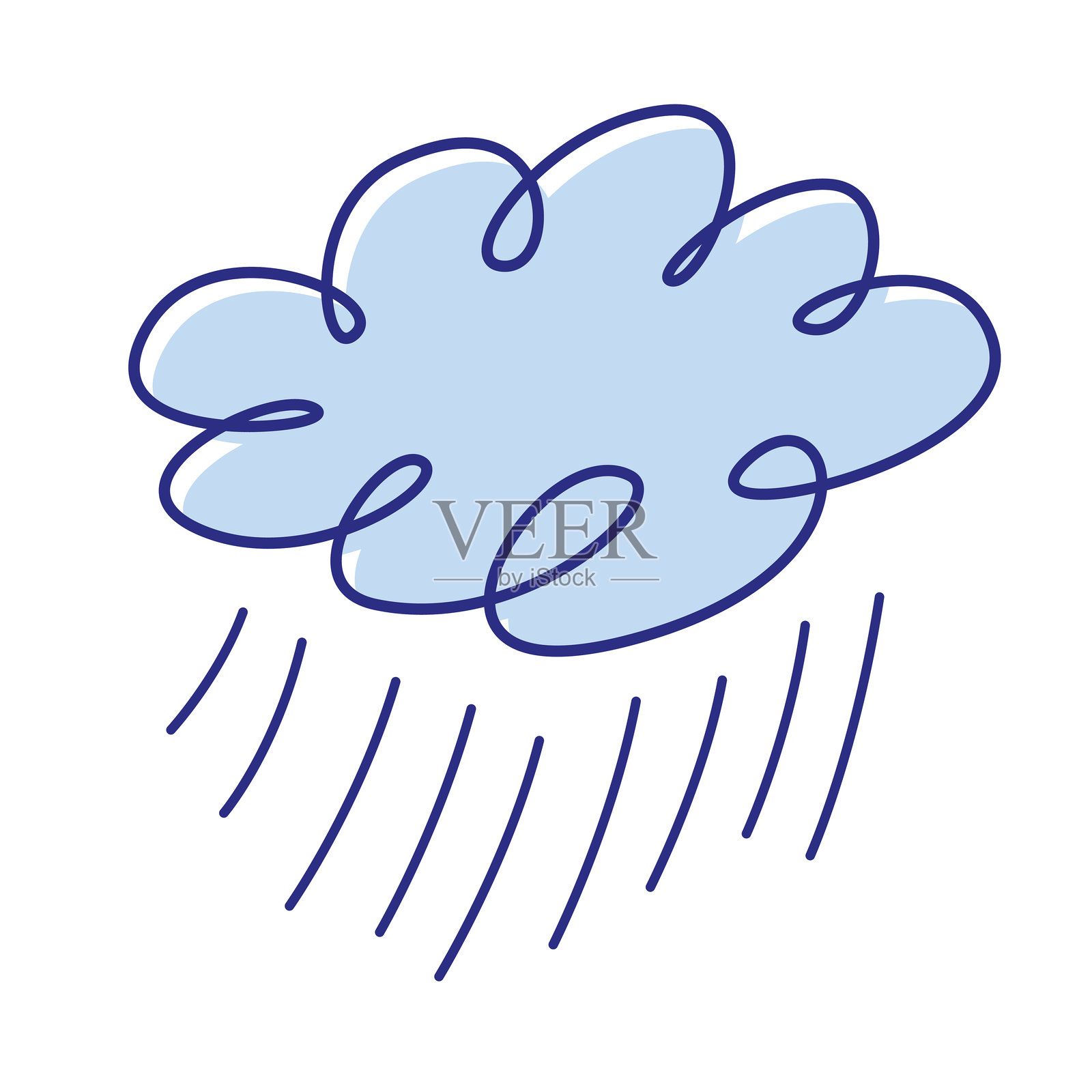 雨云插画图片素材