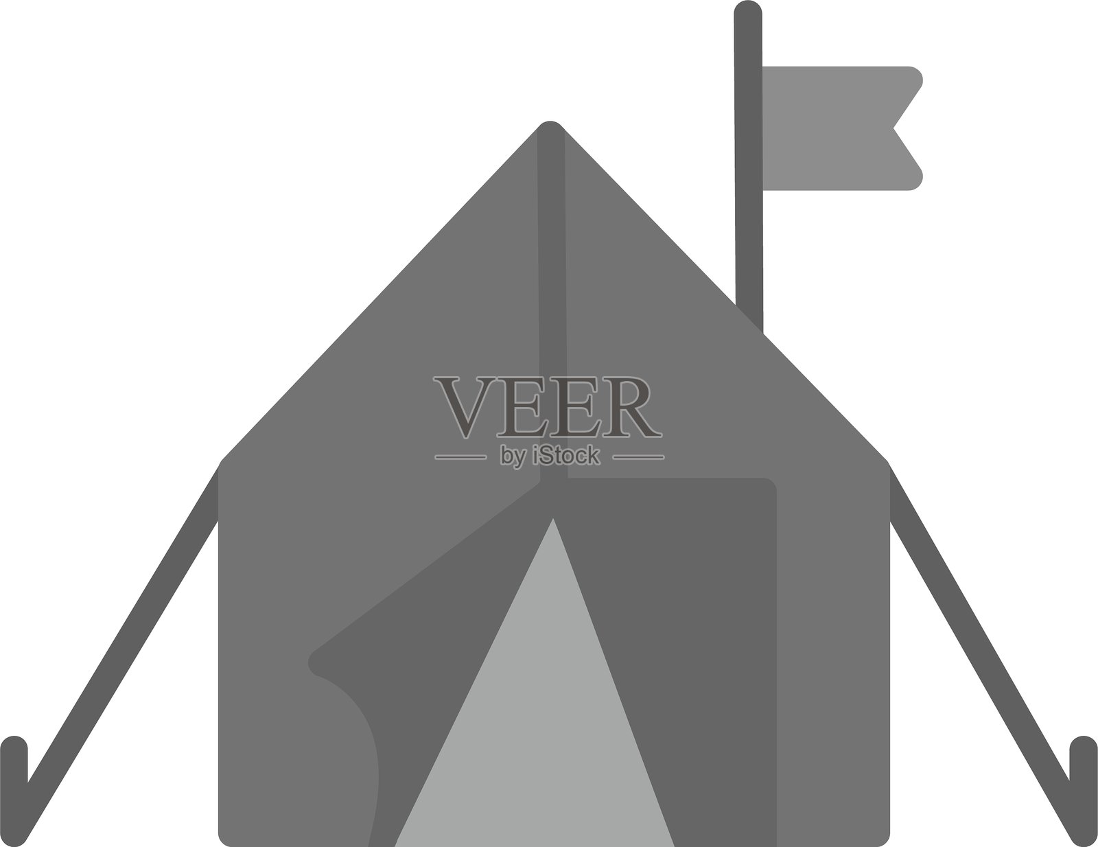 帐篷图标插画图片素材