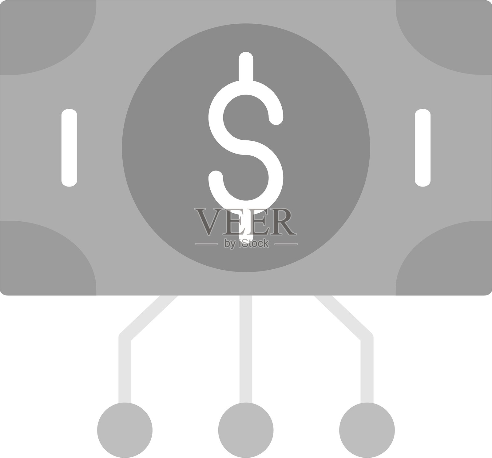 数字经济图标插画图片素材