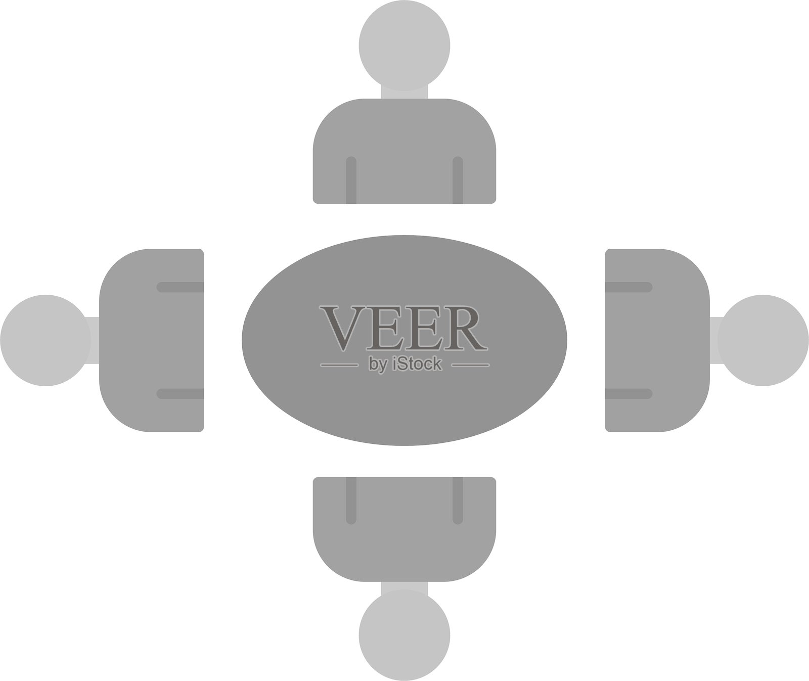 圆桌图标插画图片素材