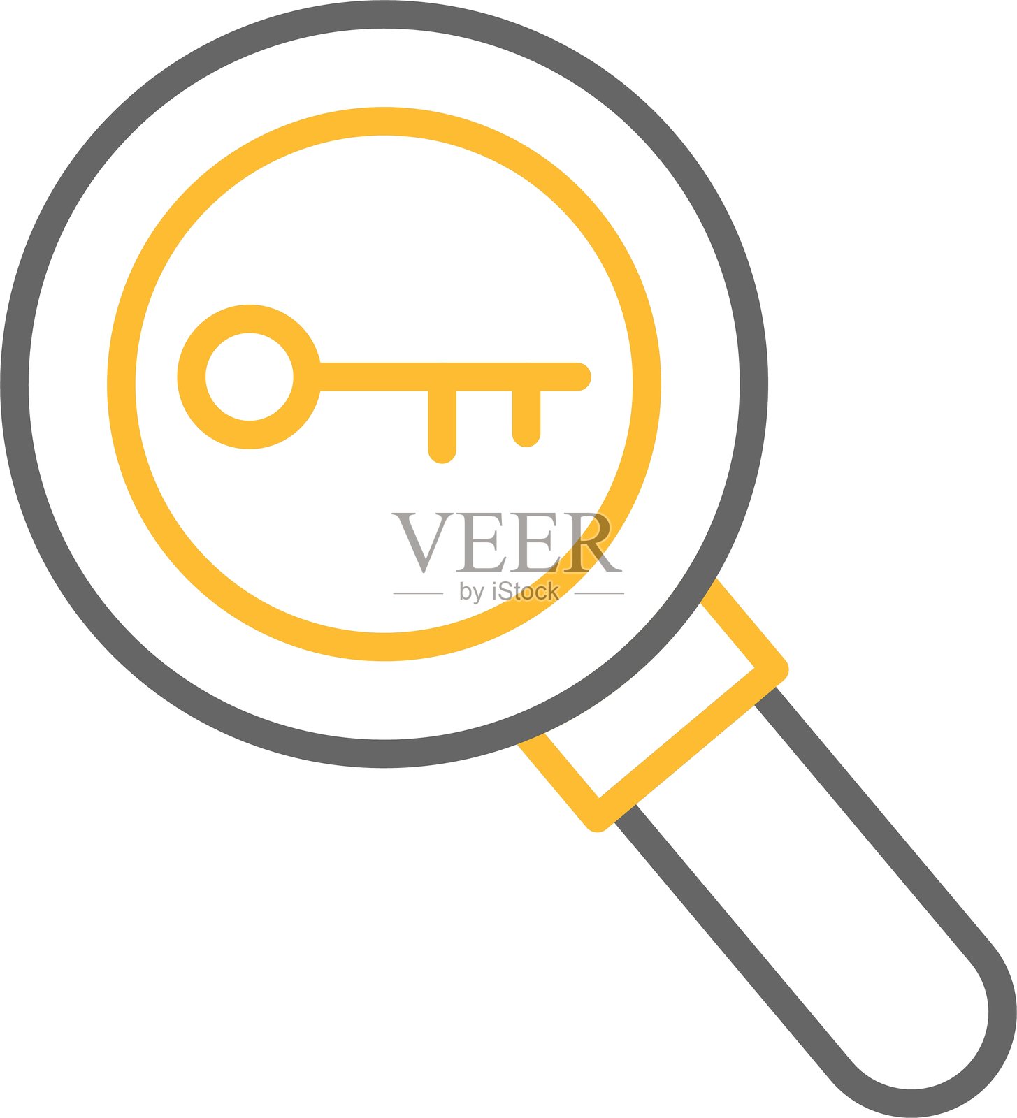 SEO关键图标插画图片素材