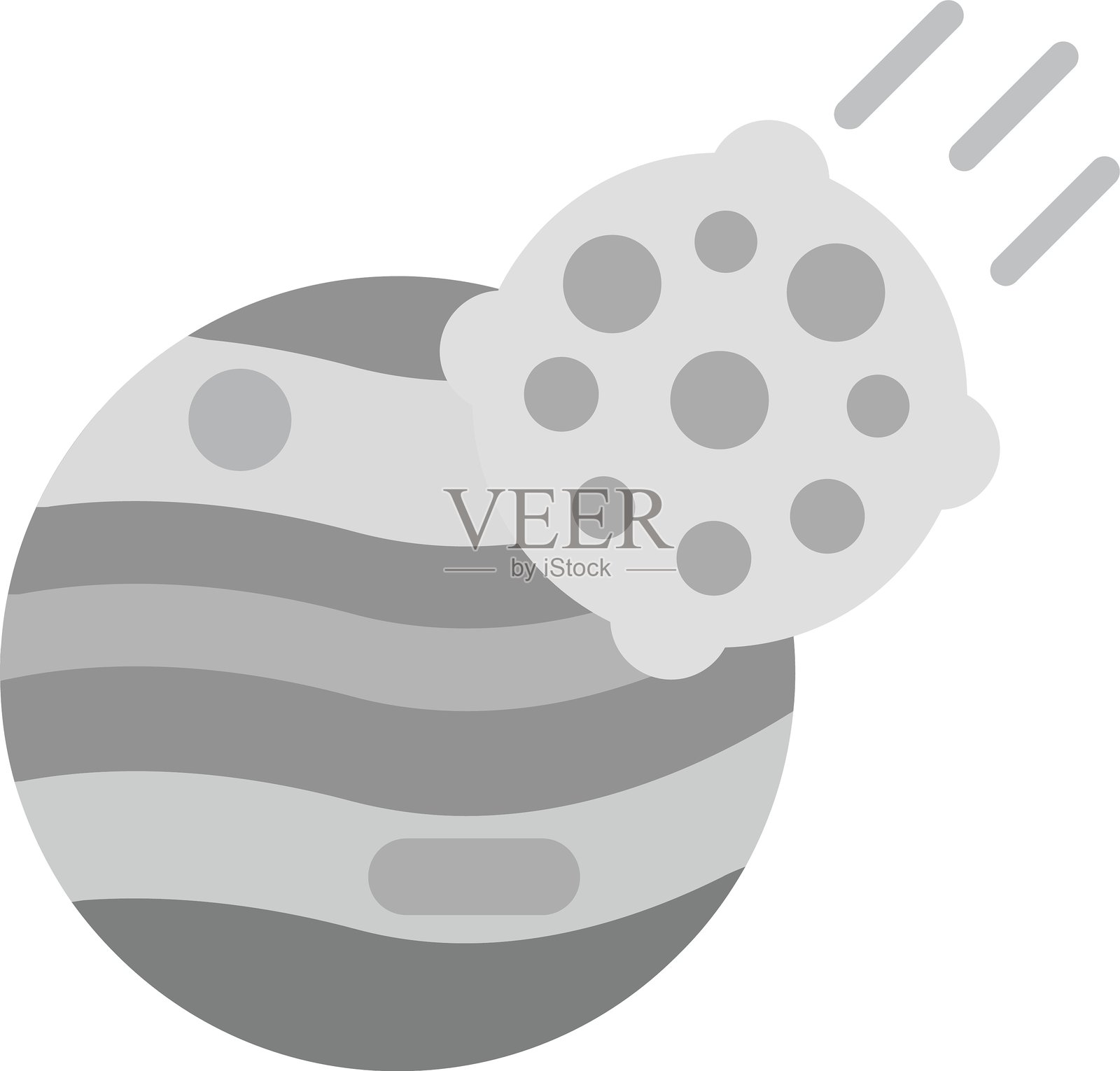 小行星图标插画图片素材